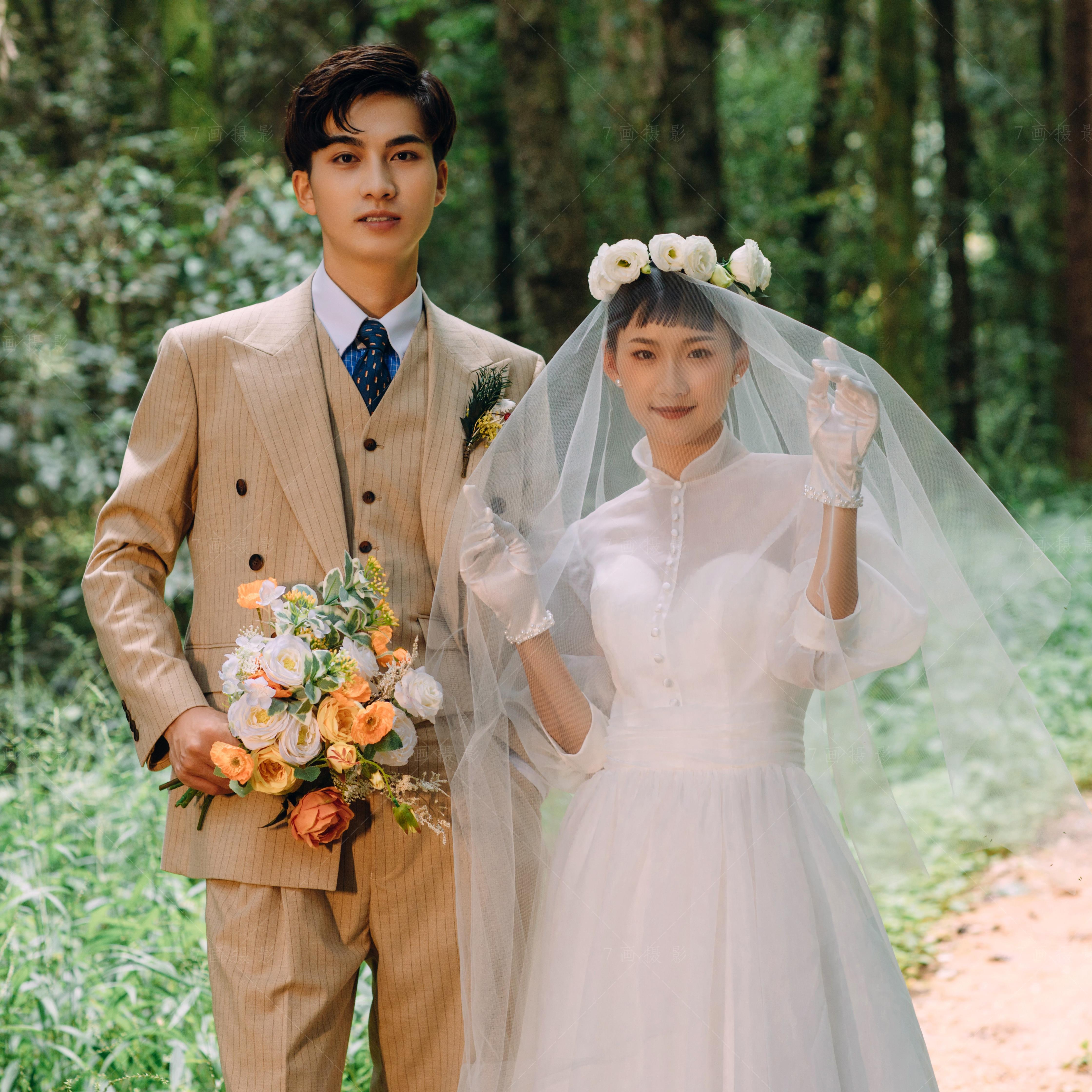 经典永不过时‖森系唯美赫本风复古唯美婚纱照