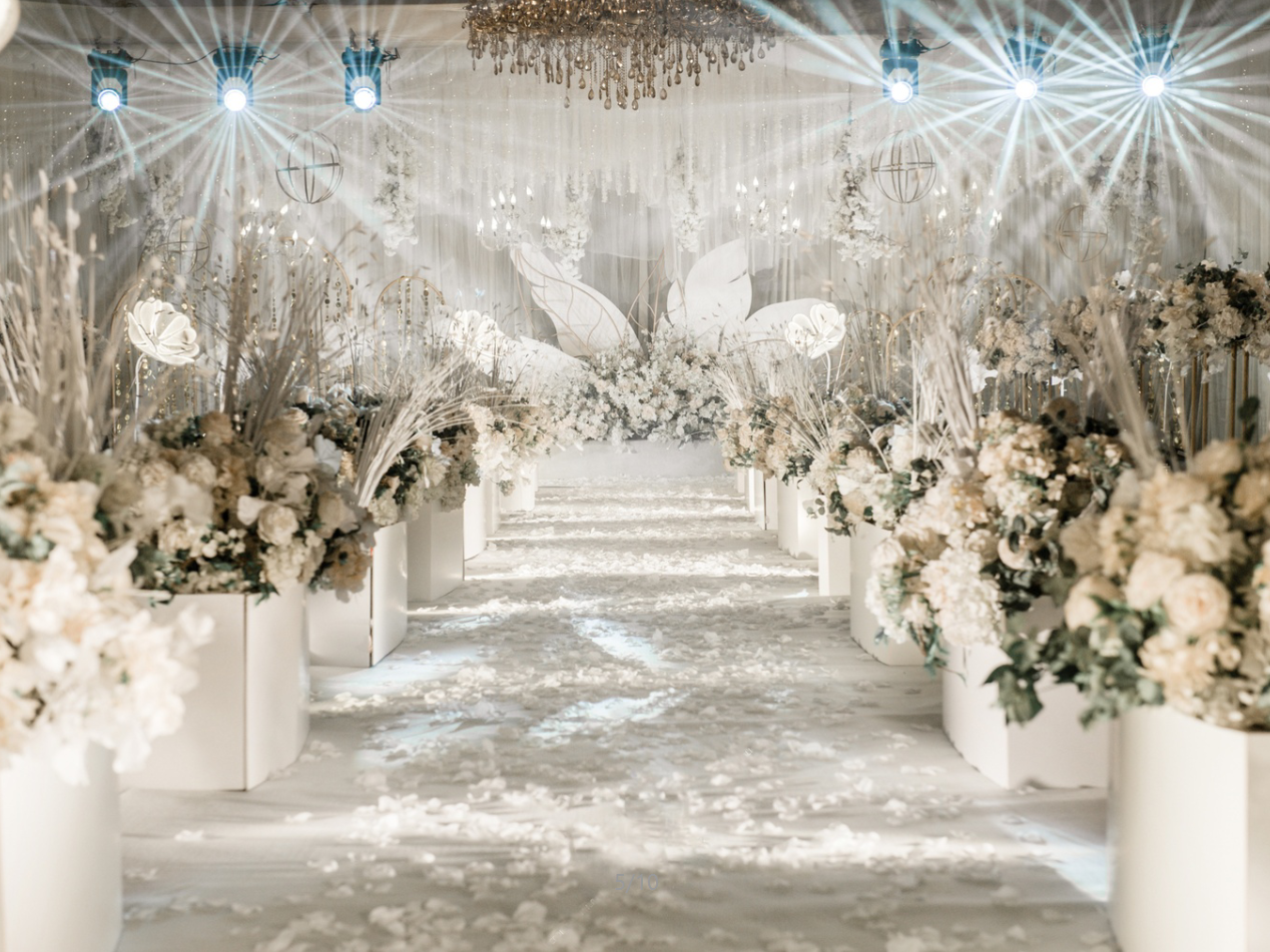 香槟色主题婚礼套餐/真实现场图哦