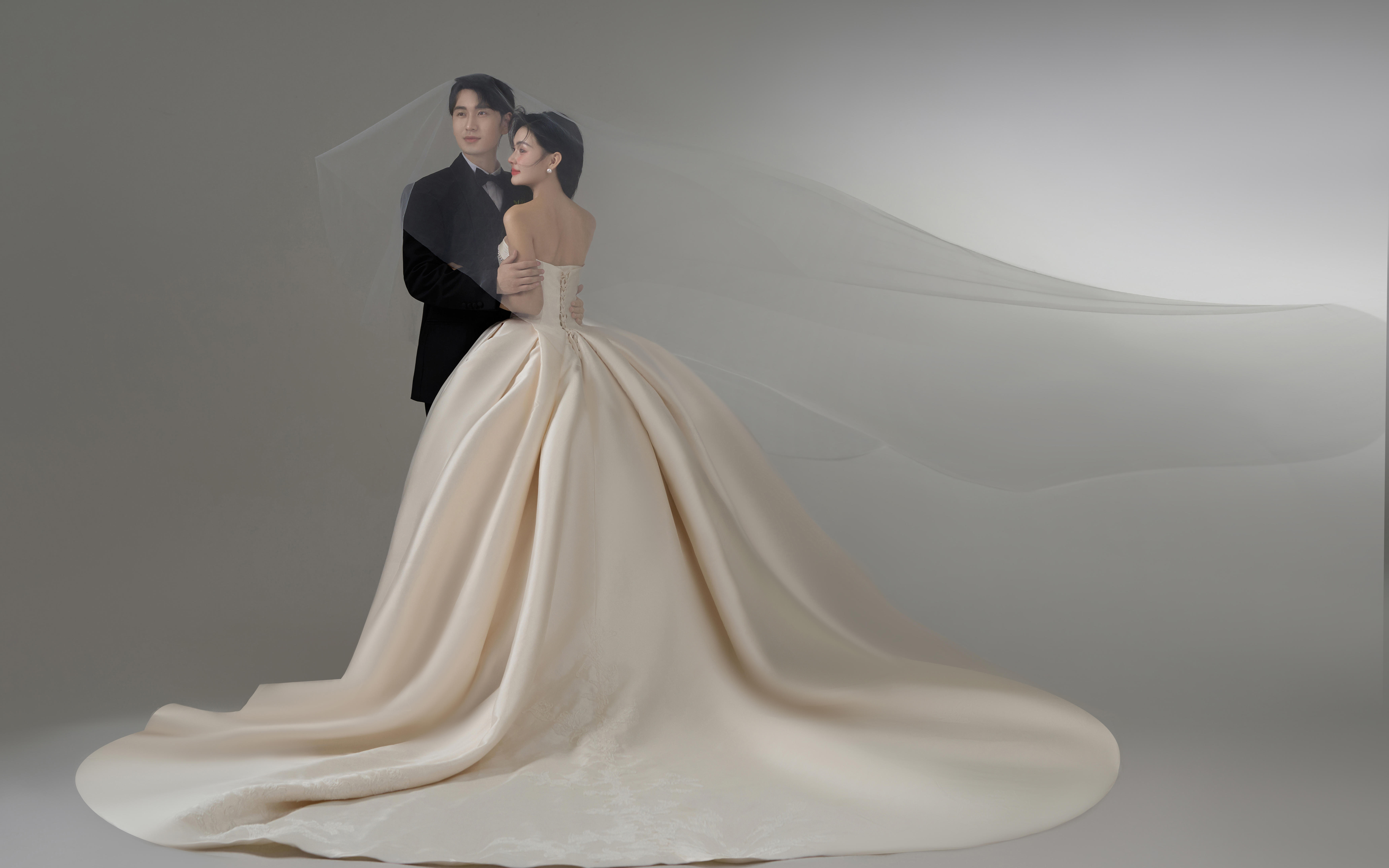 【罗门婚纱】韩式主纱