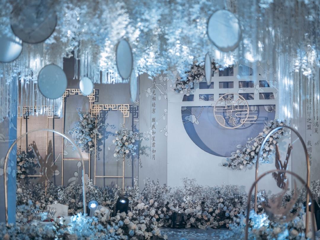 水蓝新中式婚礼-三明婚庆-彼德高端婚礼定制