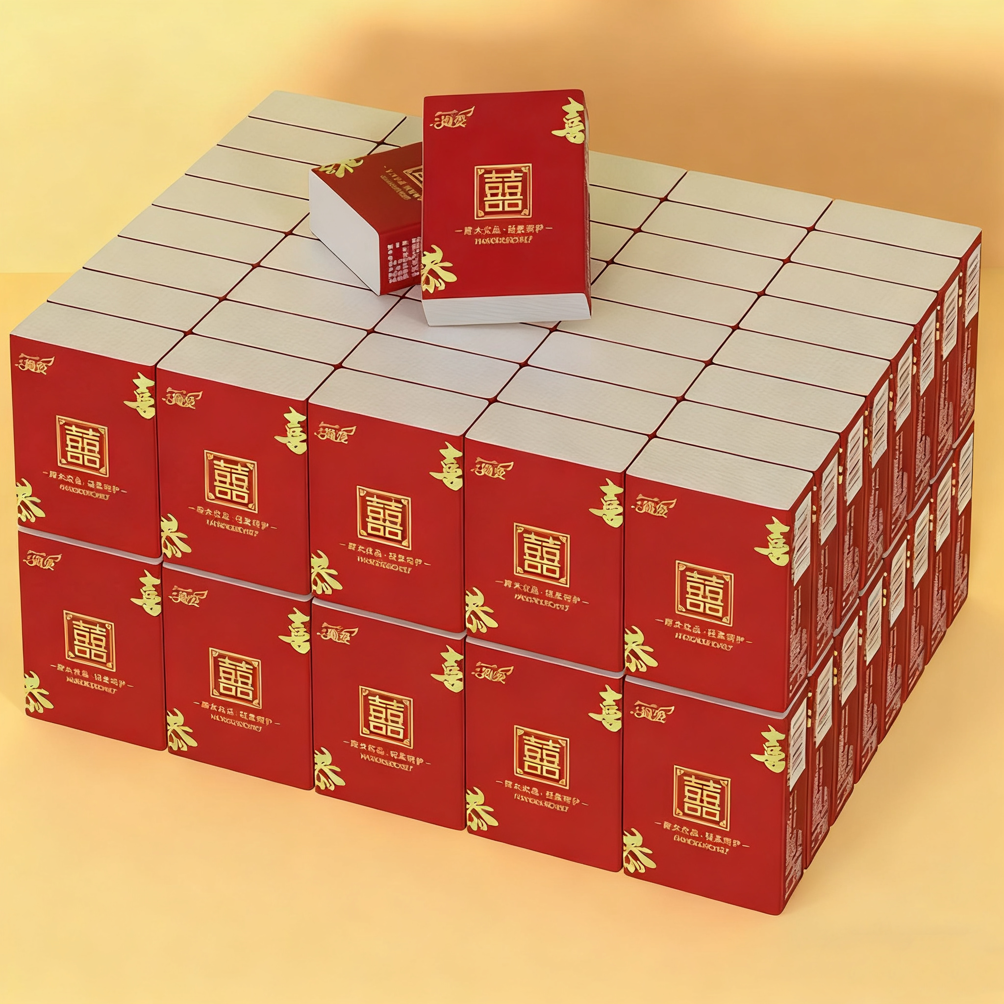 【100包/200包】手帕紙整箱結(jié)婚婚禮酒席餐巾紙小包紙巾擦手紙