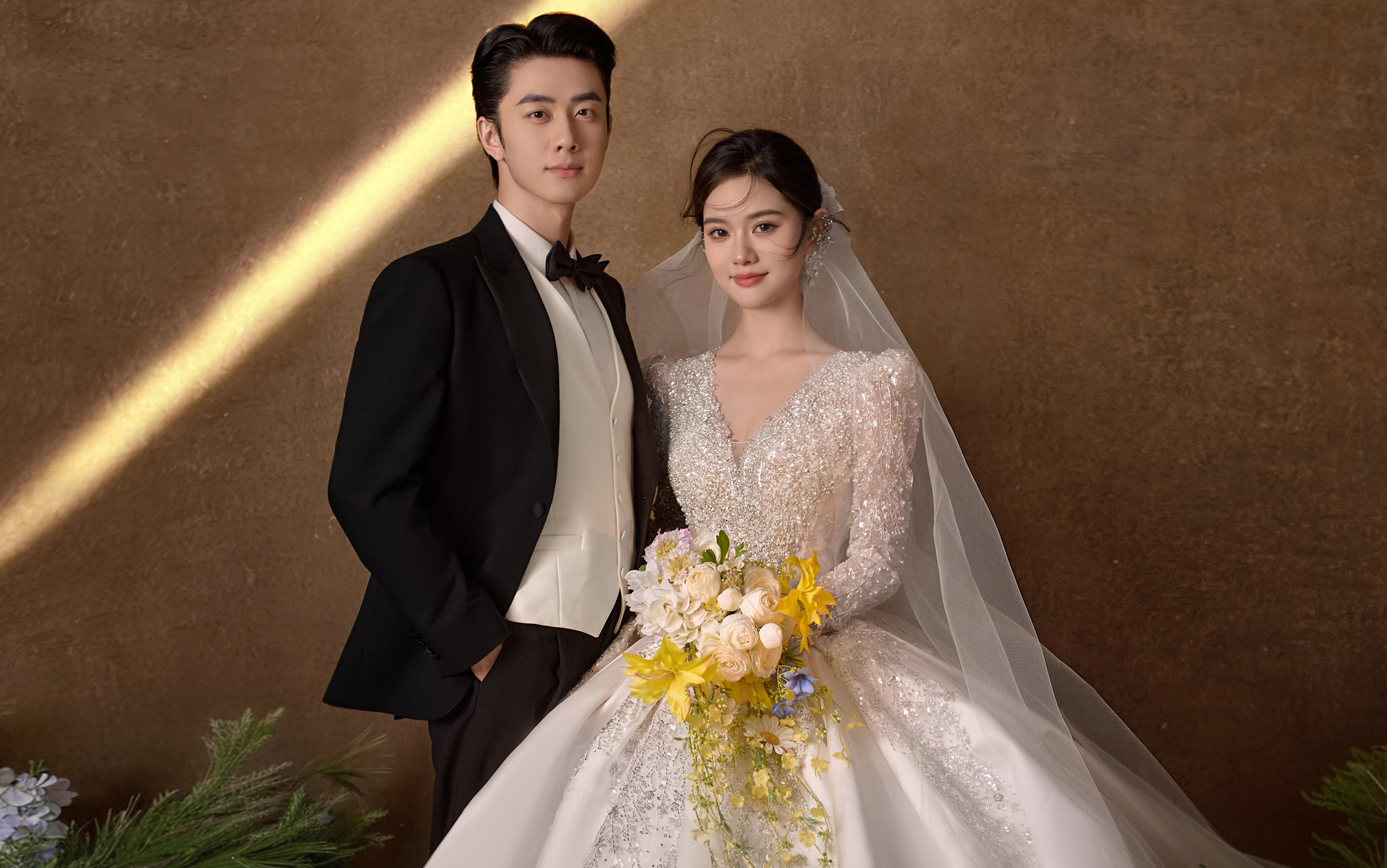 没有人能拒绝复古风的魅力！主纱婚纱照巨美