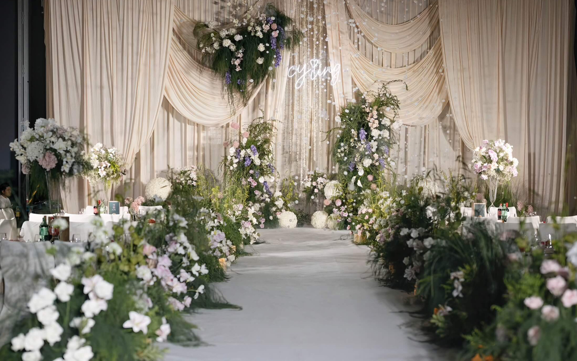 韓式布幔風婚禮 · 小預算輕松實現(xiàn)