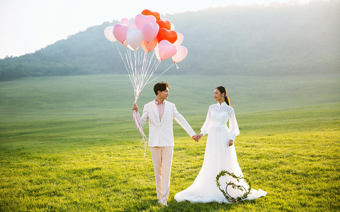 告白气球，与草原的一场邂逅