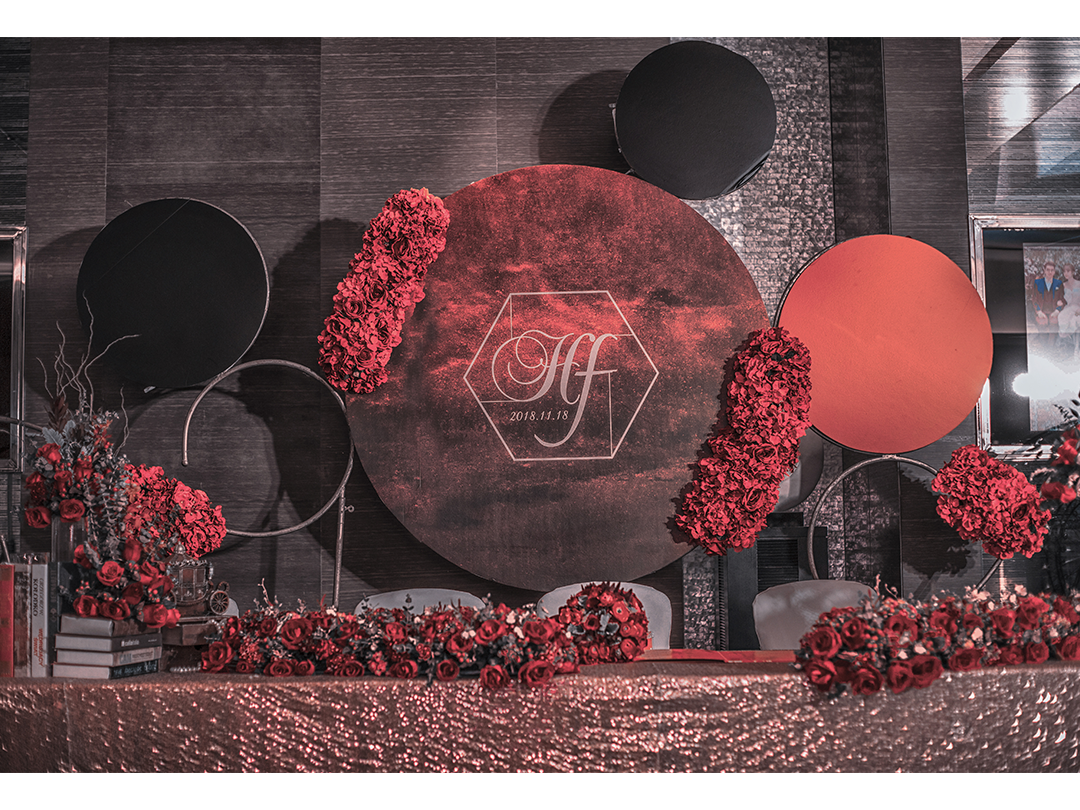 爱尔语典  红黑轻奢风婚礼