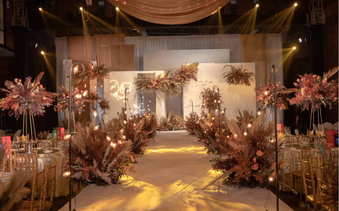 [玥熹婚礼]1W+橘色森系温馨室内Wedding