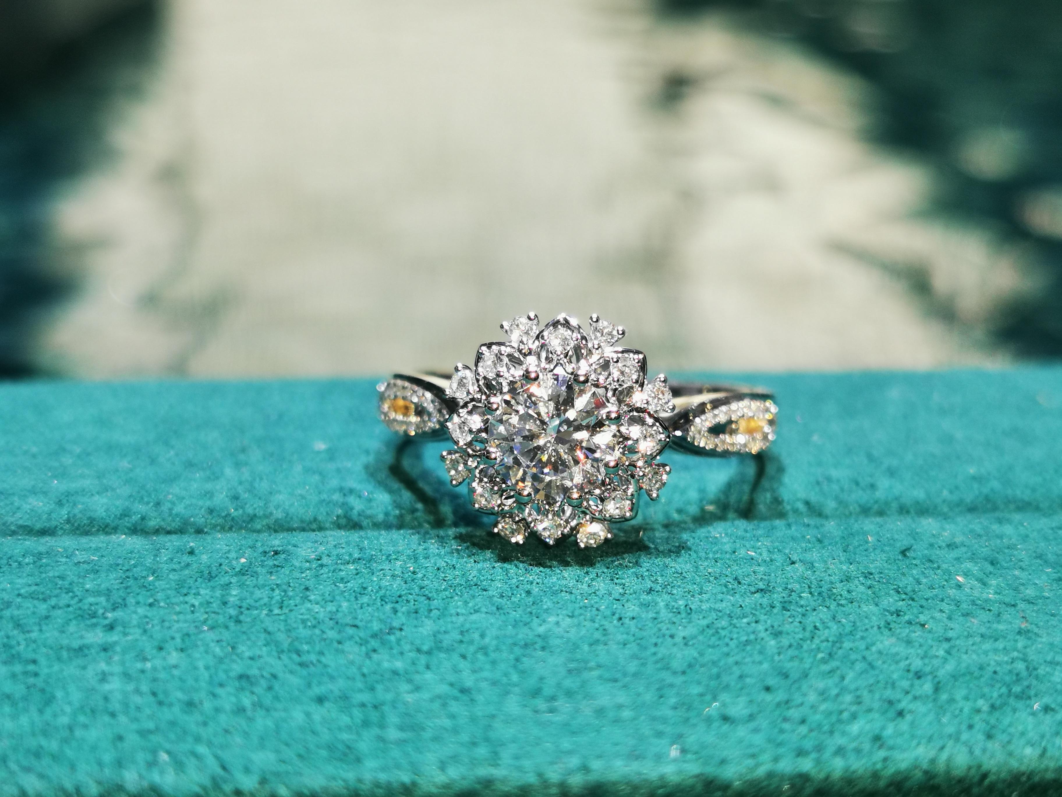【奥斯珠宝】结婚订婚求婚钻戒|花期