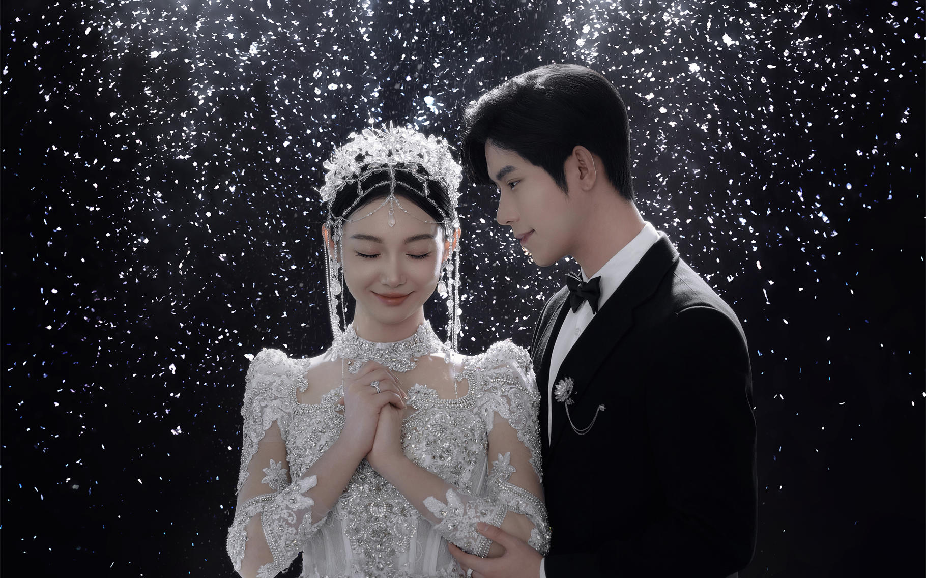 高级光影内景婚纱照