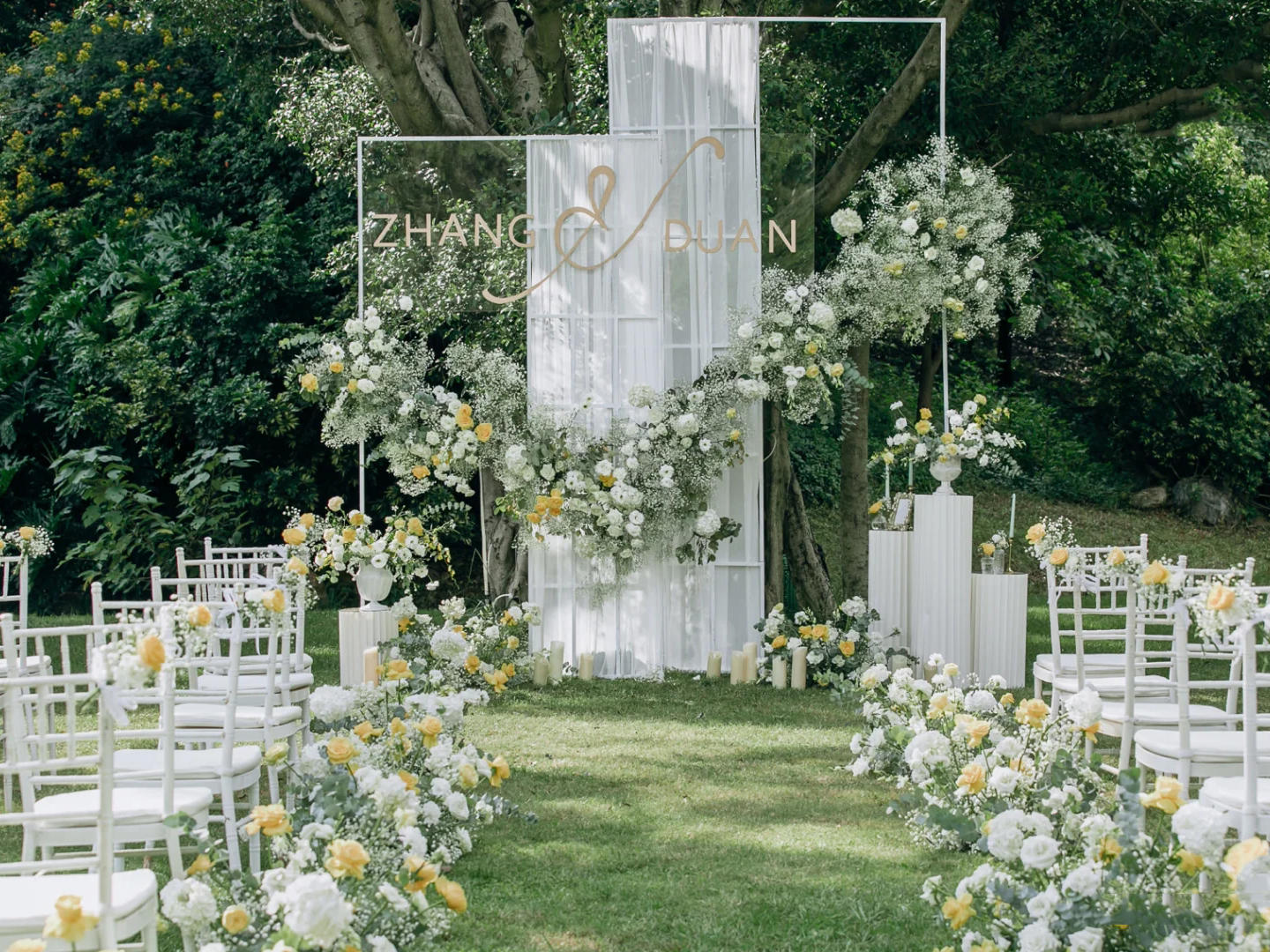 户外小清新婚礼 | 和你一起，一不小心甜到白头。