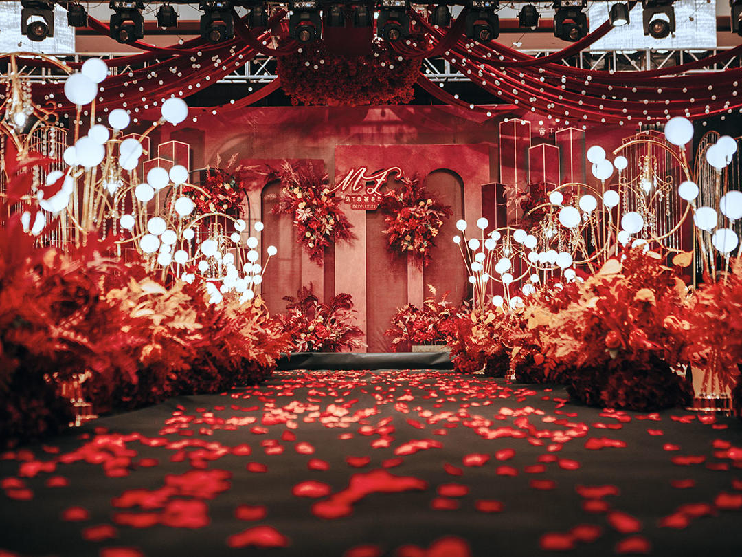 滁州帝王婚庆-酒红色婚礼【三生有幸】