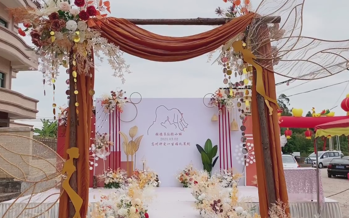 场景布置+免费赠送婚车装饰