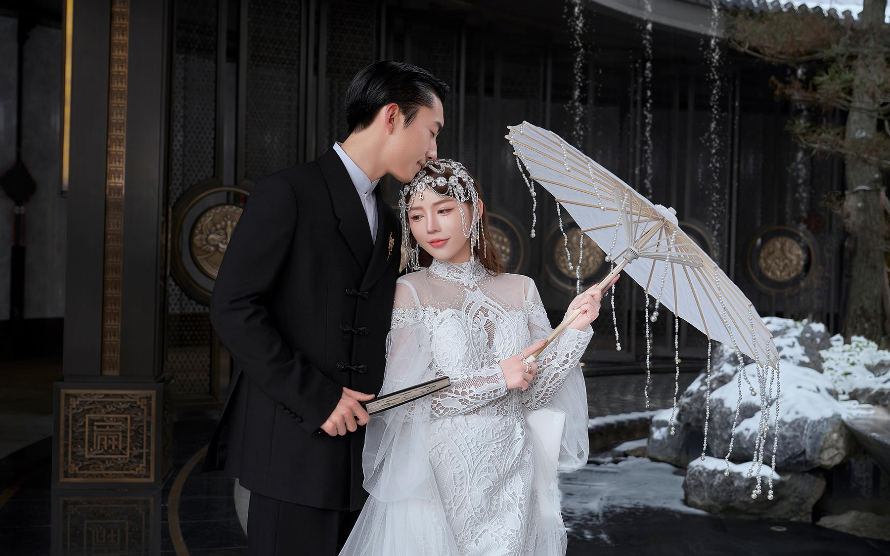 新中式园林婚纱照｜古典诗意里的浪漫定格