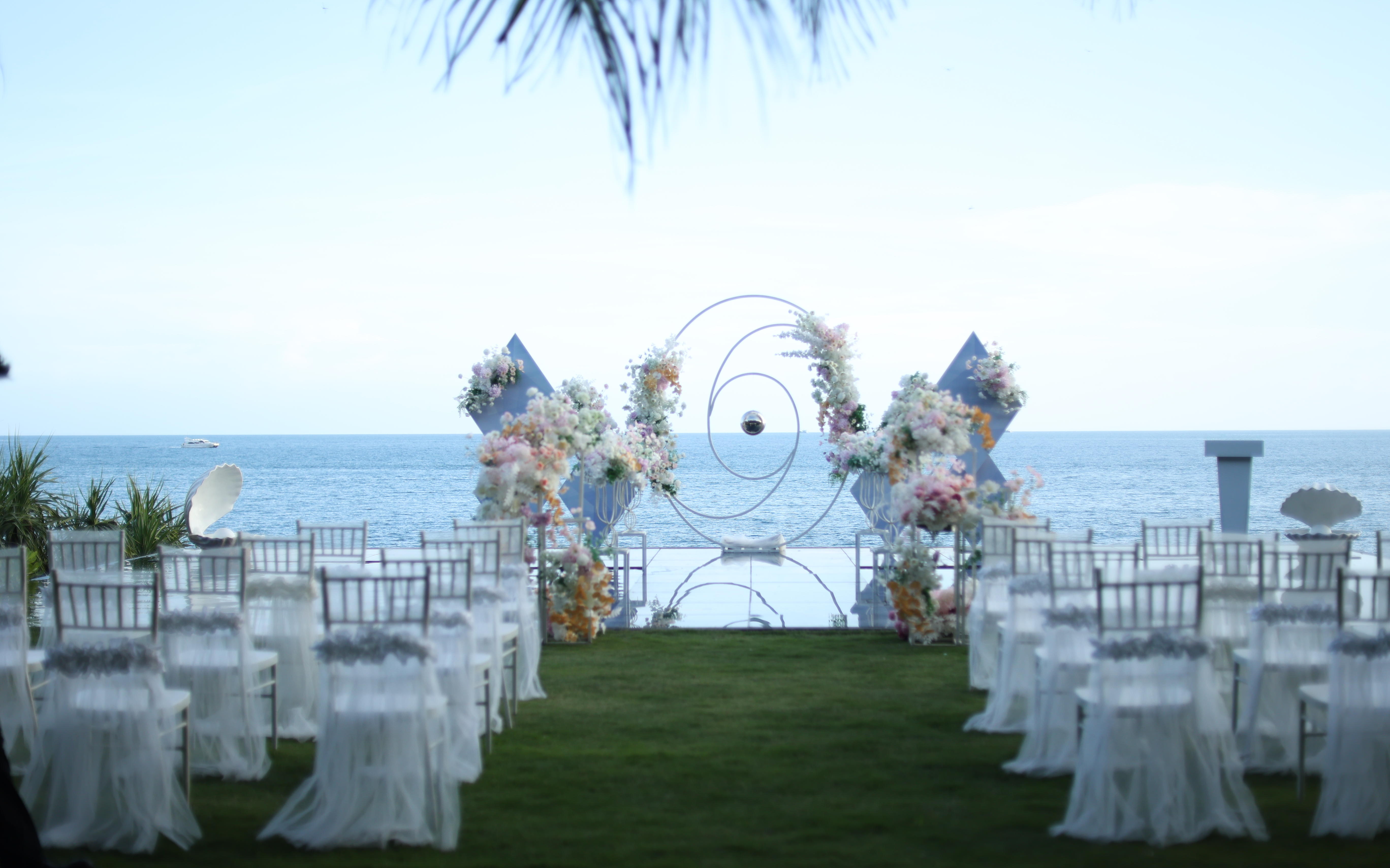 高级感海岛婚礼💕把爱藏进这片海