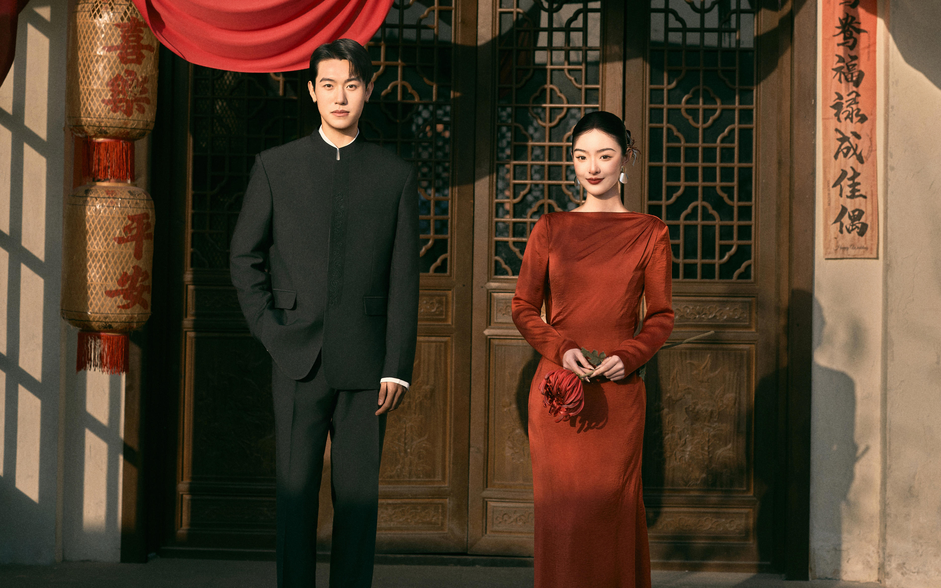 一抹中國紅??新中式園林婚紗照美出新高度