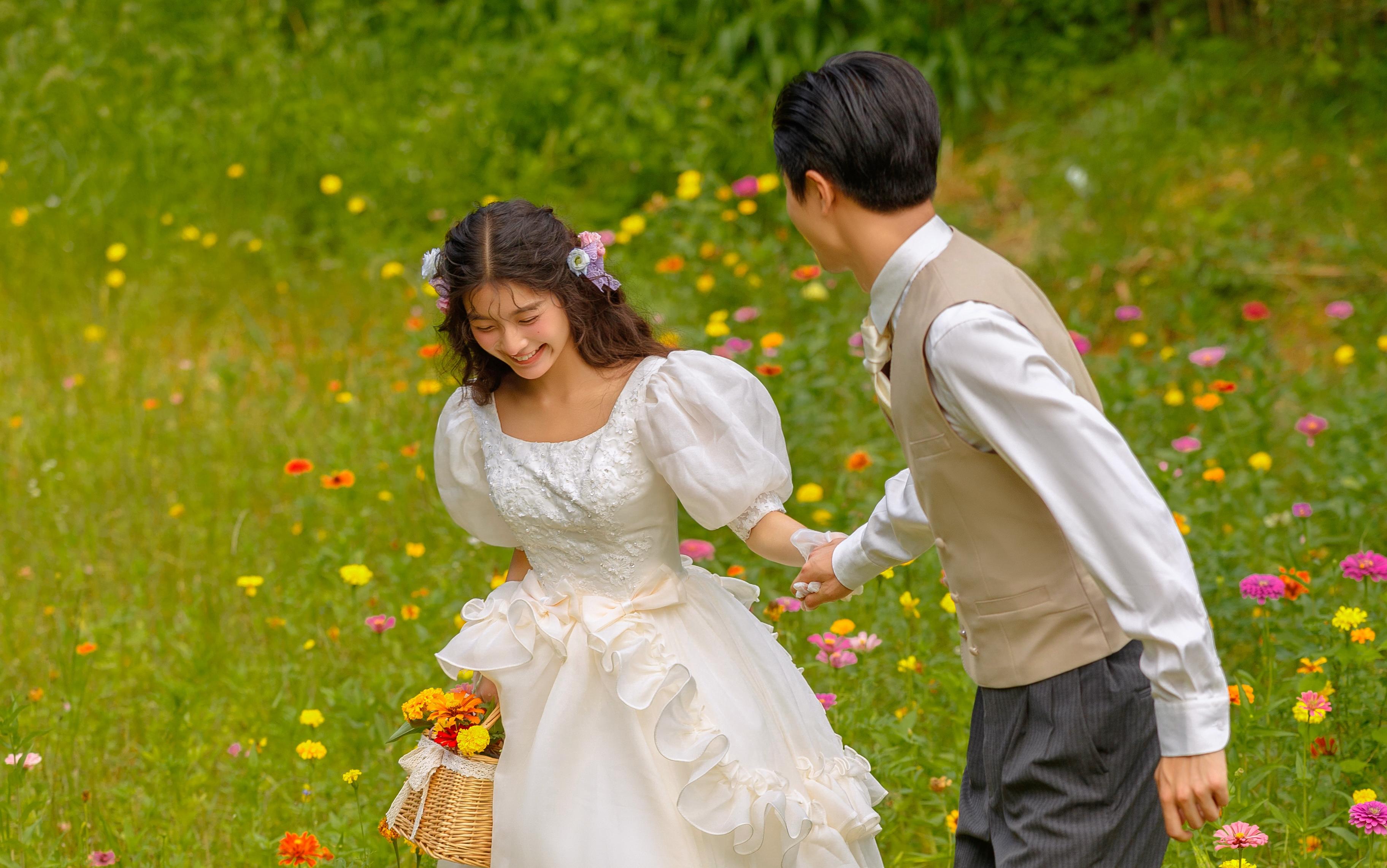 真不是电影截图‼️法式森系婚纱照太美啦