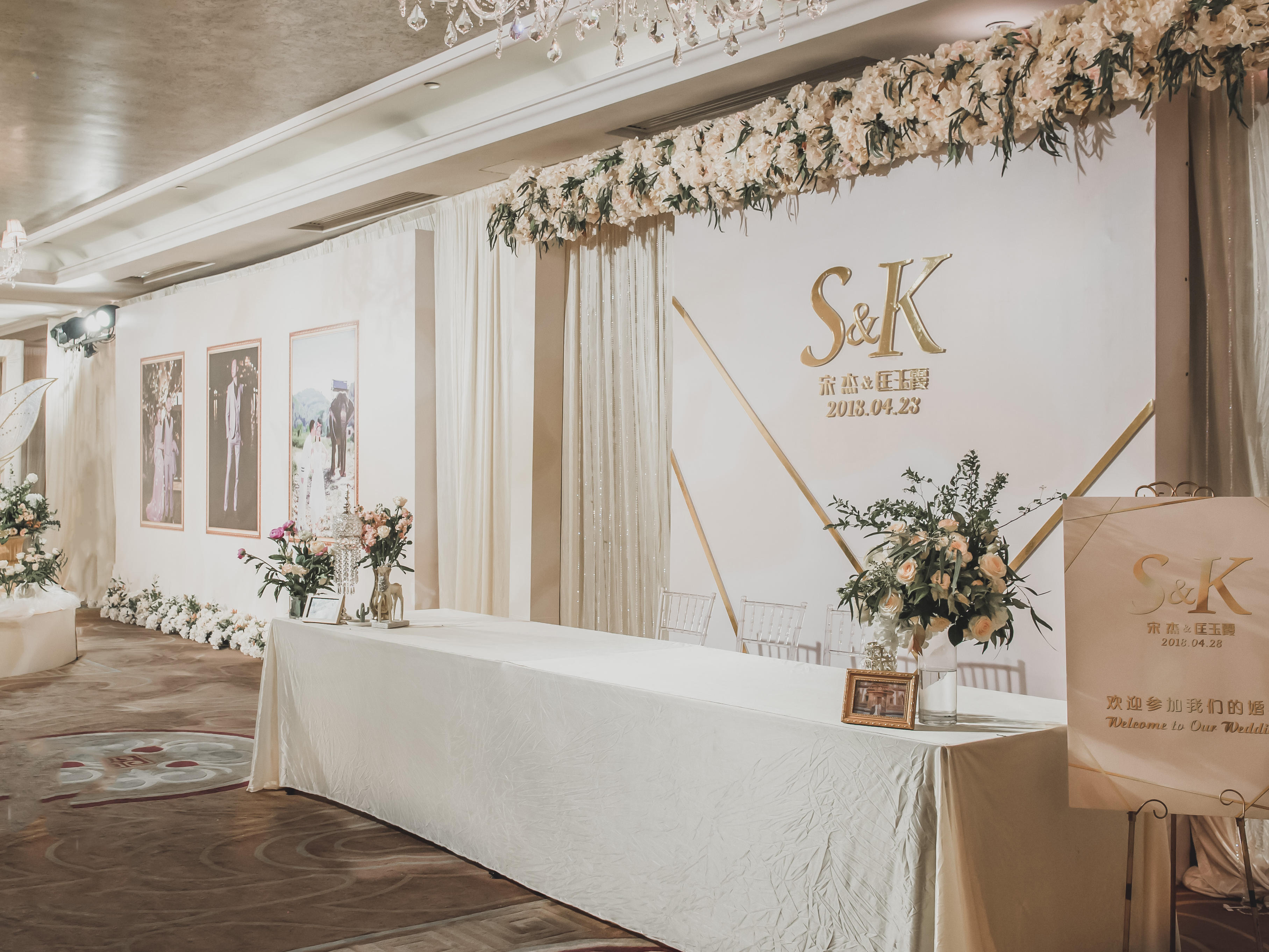 【卡乐婚礼】——香槟白现代婚礼