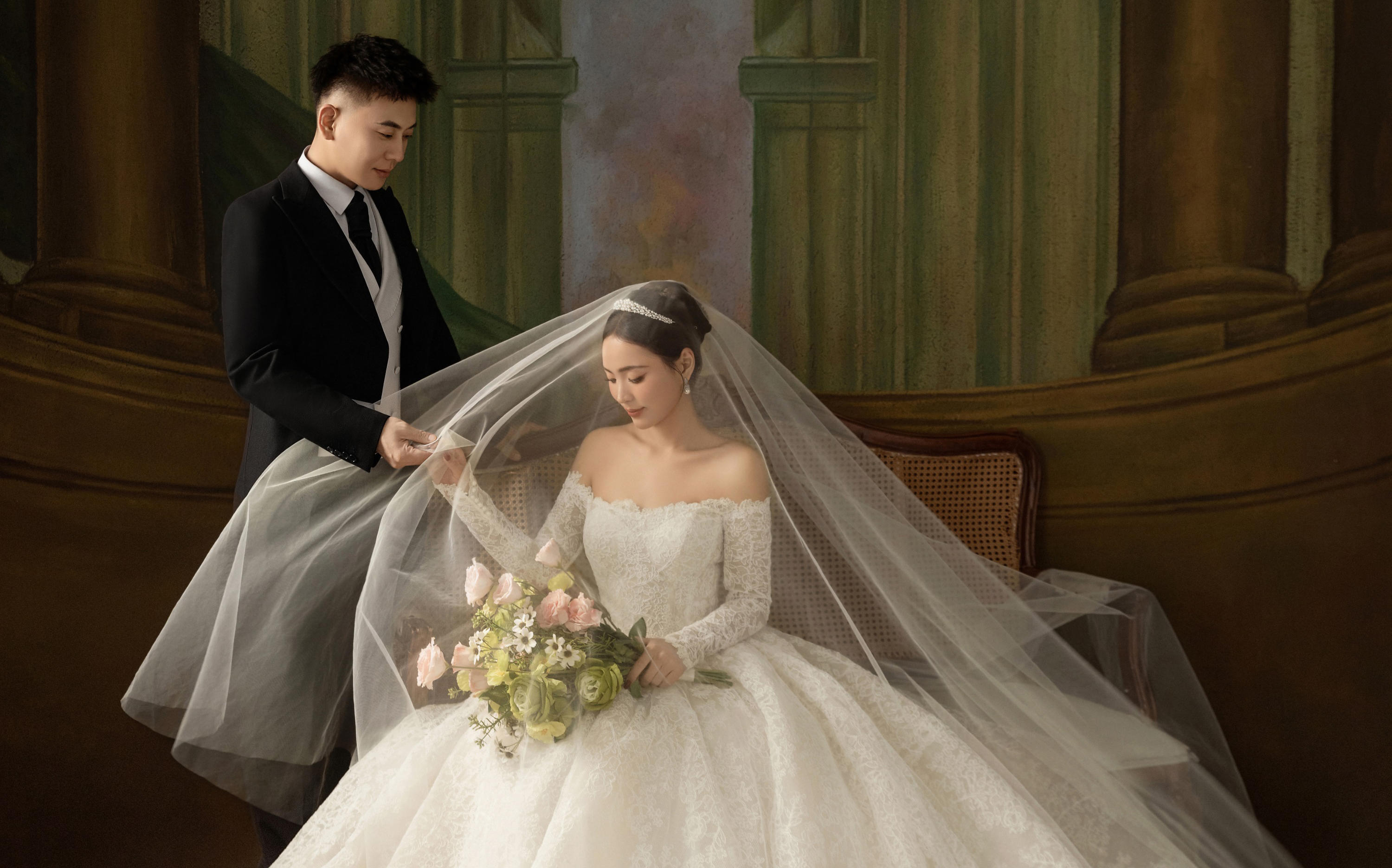 【壹家攝影】拿捏我N次的古典油畫風(fēng)婚紗照