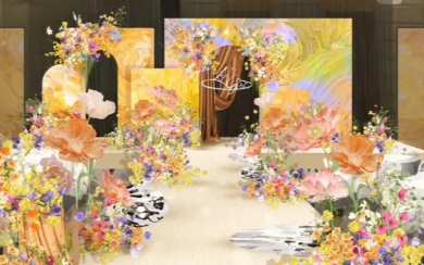 丽匠婚礼-把春天装进油画布