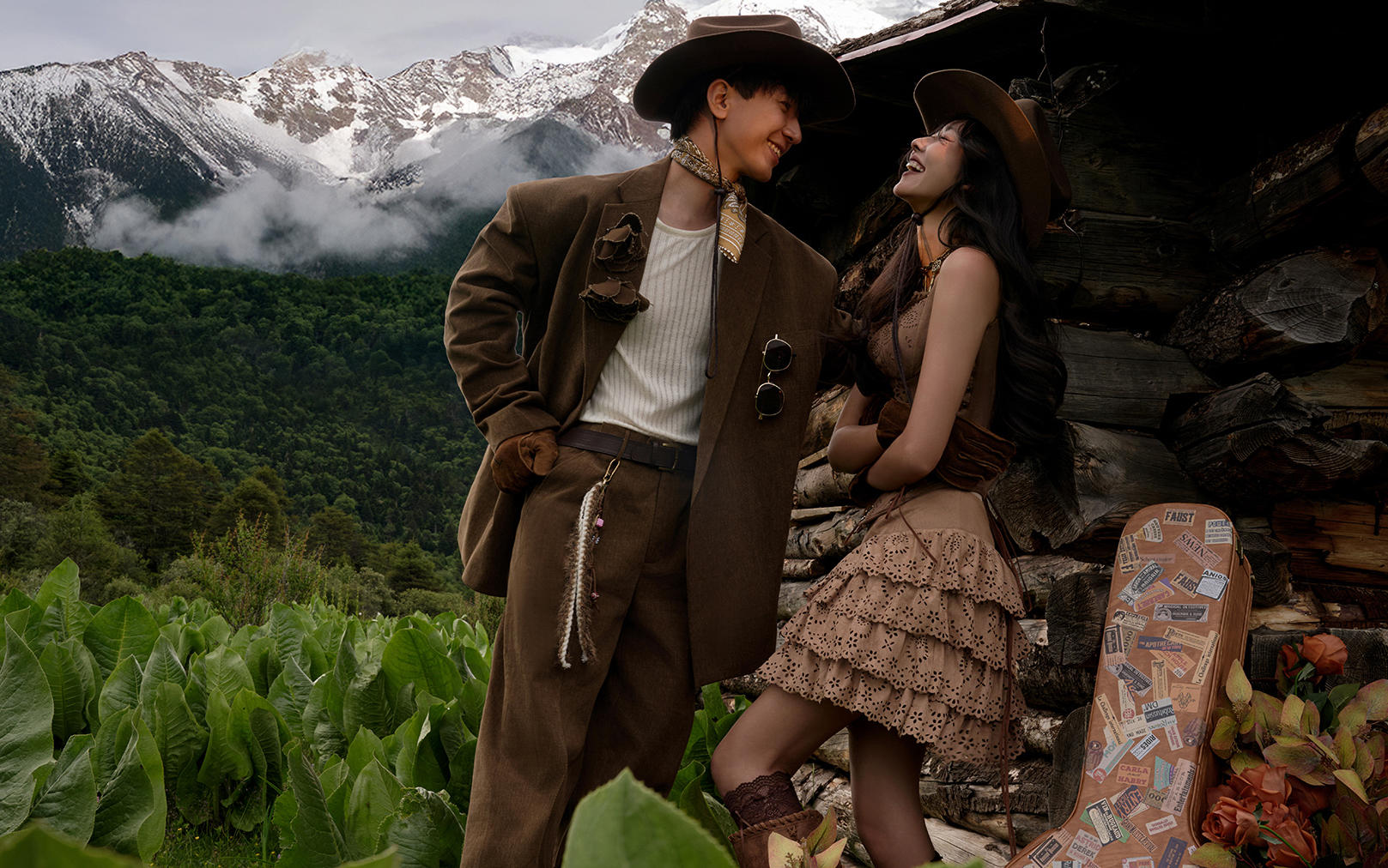 香格里拉样片·抬头见云海⛰️雪山森系婚纱照