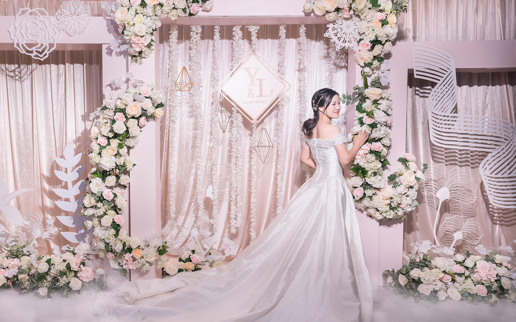 惠东华美达酒店复古风婚礼现场