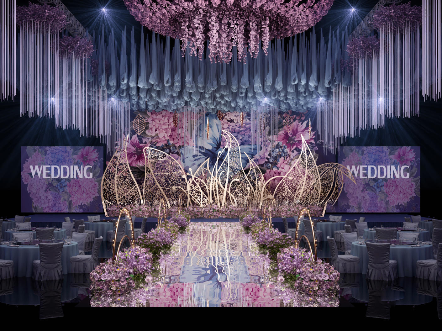 伊甸园高端婚礼策划套系：漫天飞舞