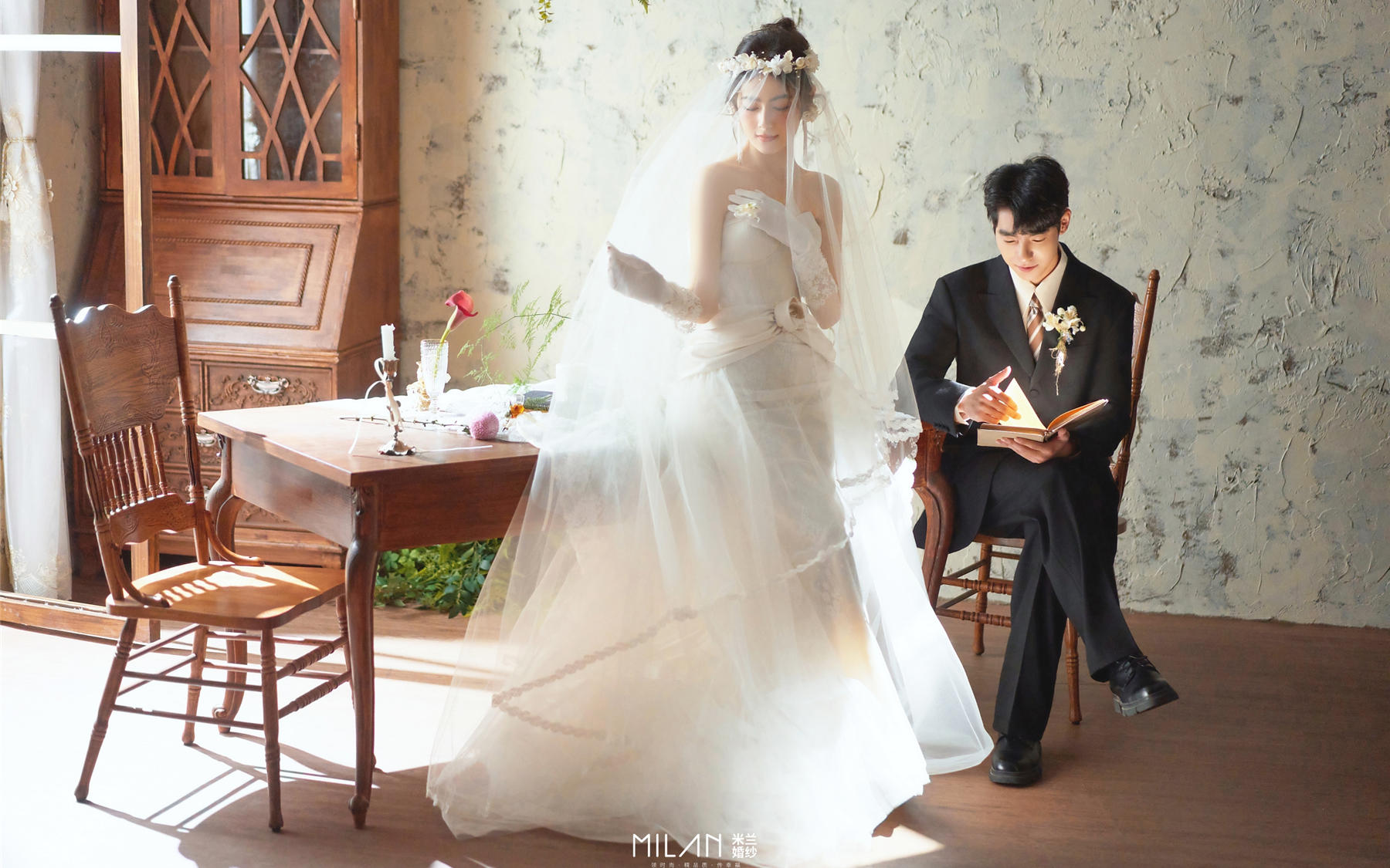 复古婚纱照天花板！法式庄园风太戳我心巴了