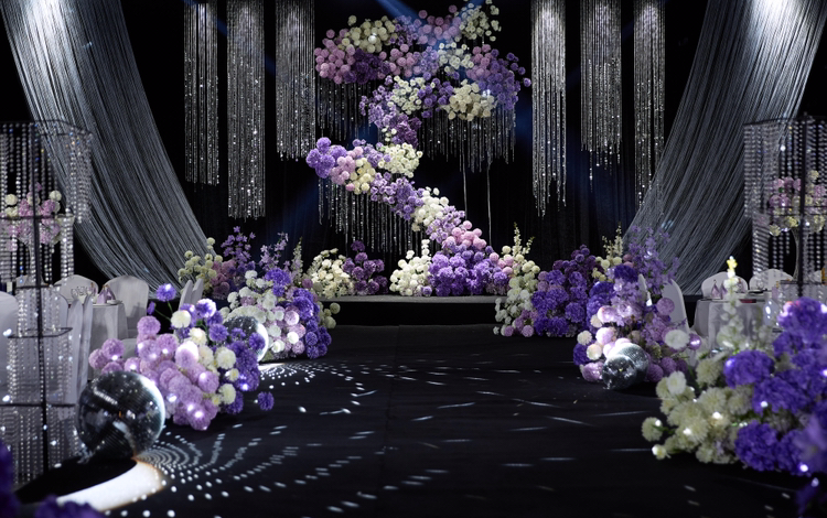 云墨嘉禮策劃｜紫色系韓式婚禮