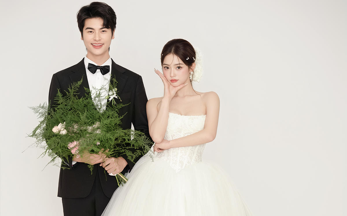 室内韩式婚照上大分💯清新甜美好浪漫🍃