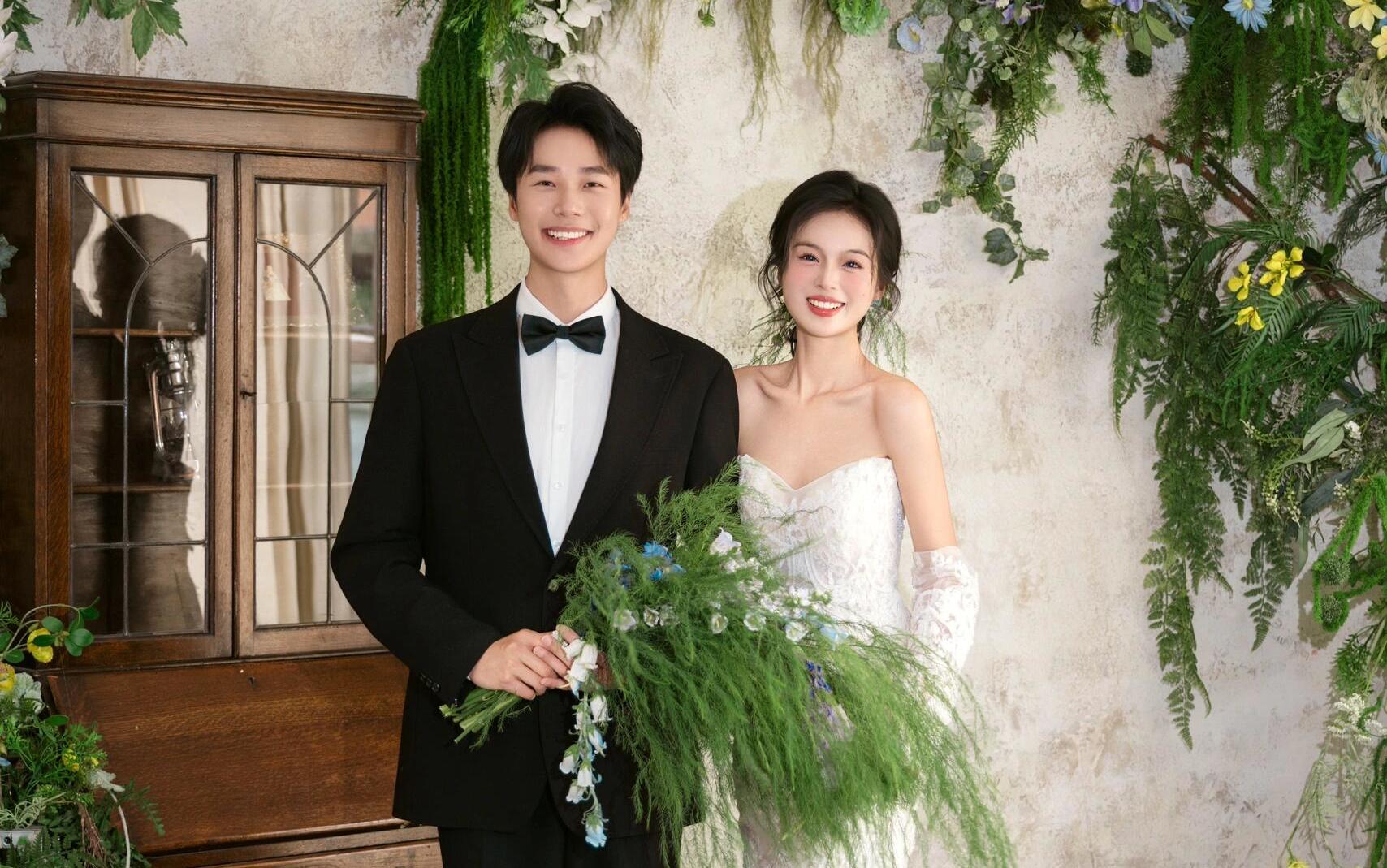 【清新法式】春日花神包裹著的清新法式婚紗照