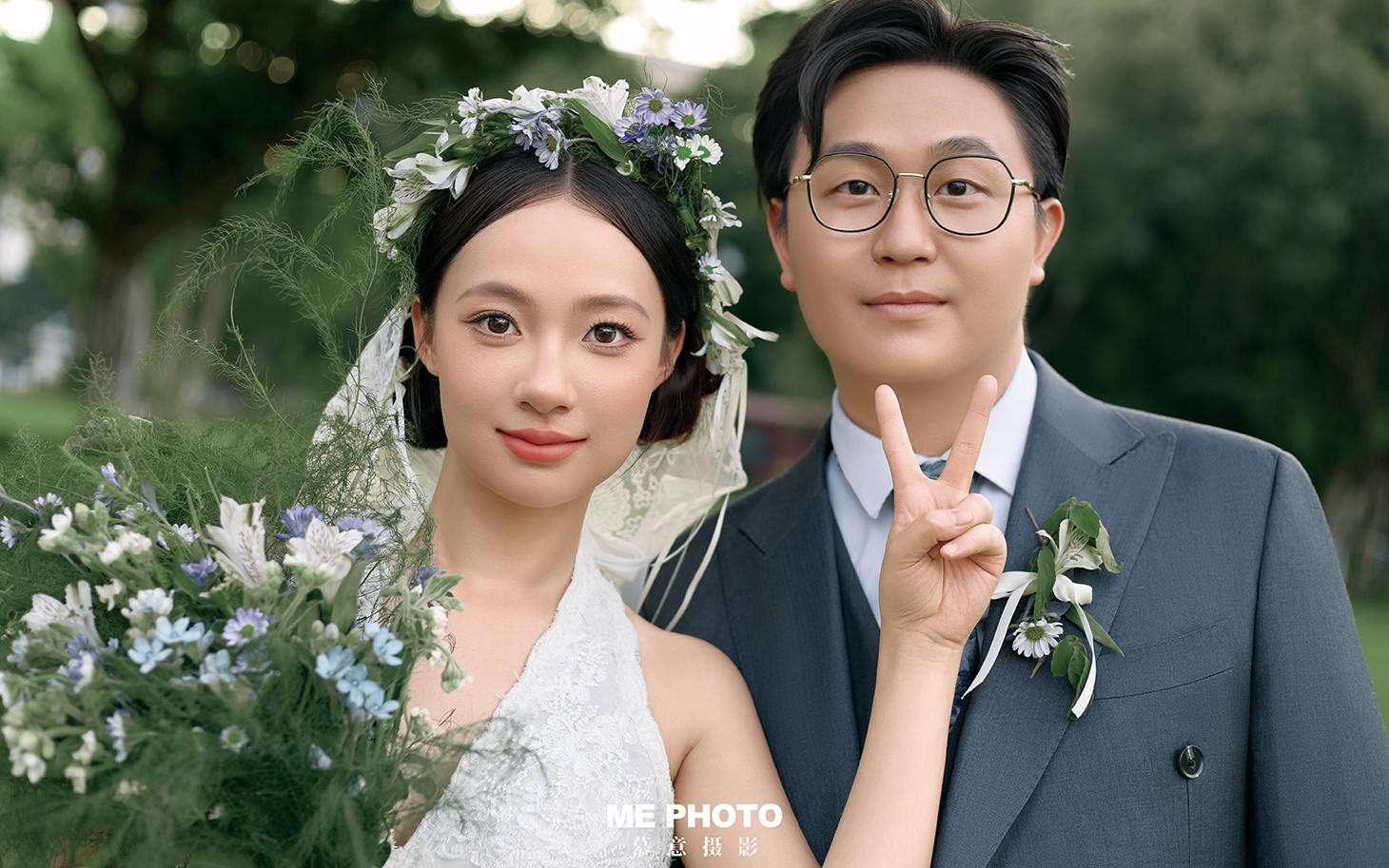 森系外景婚纱照