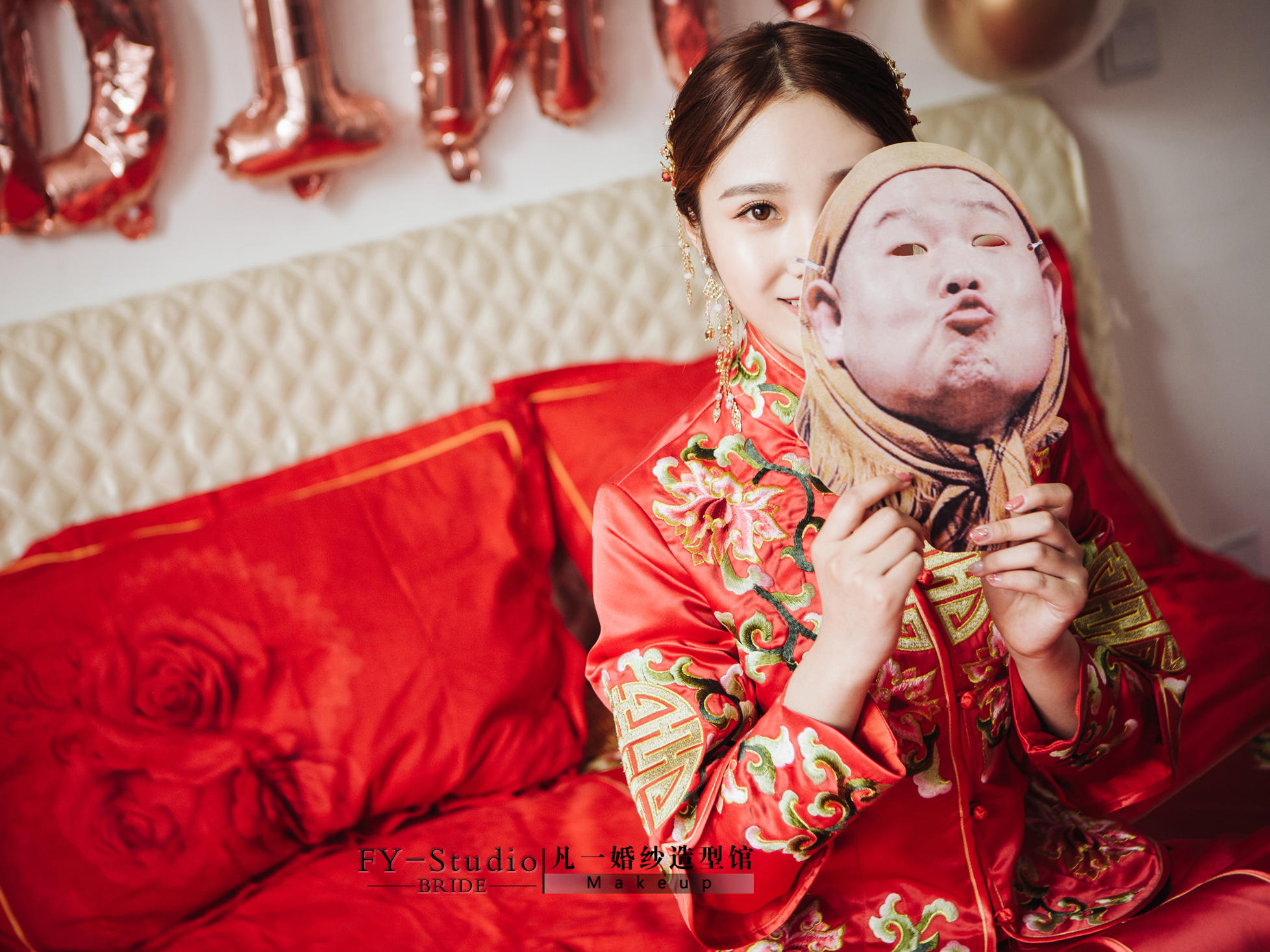 凡一梦幻主纱+【中式】+敬酒服，送精美伴娘服