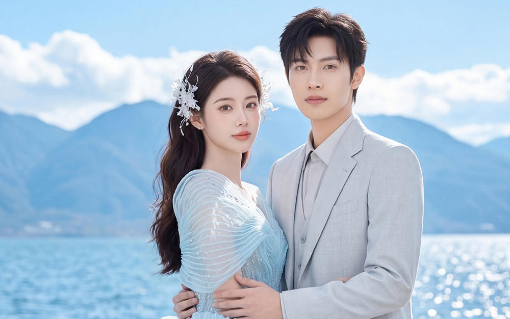 在十堰拍祝绪丹同款蓝色水母裙！