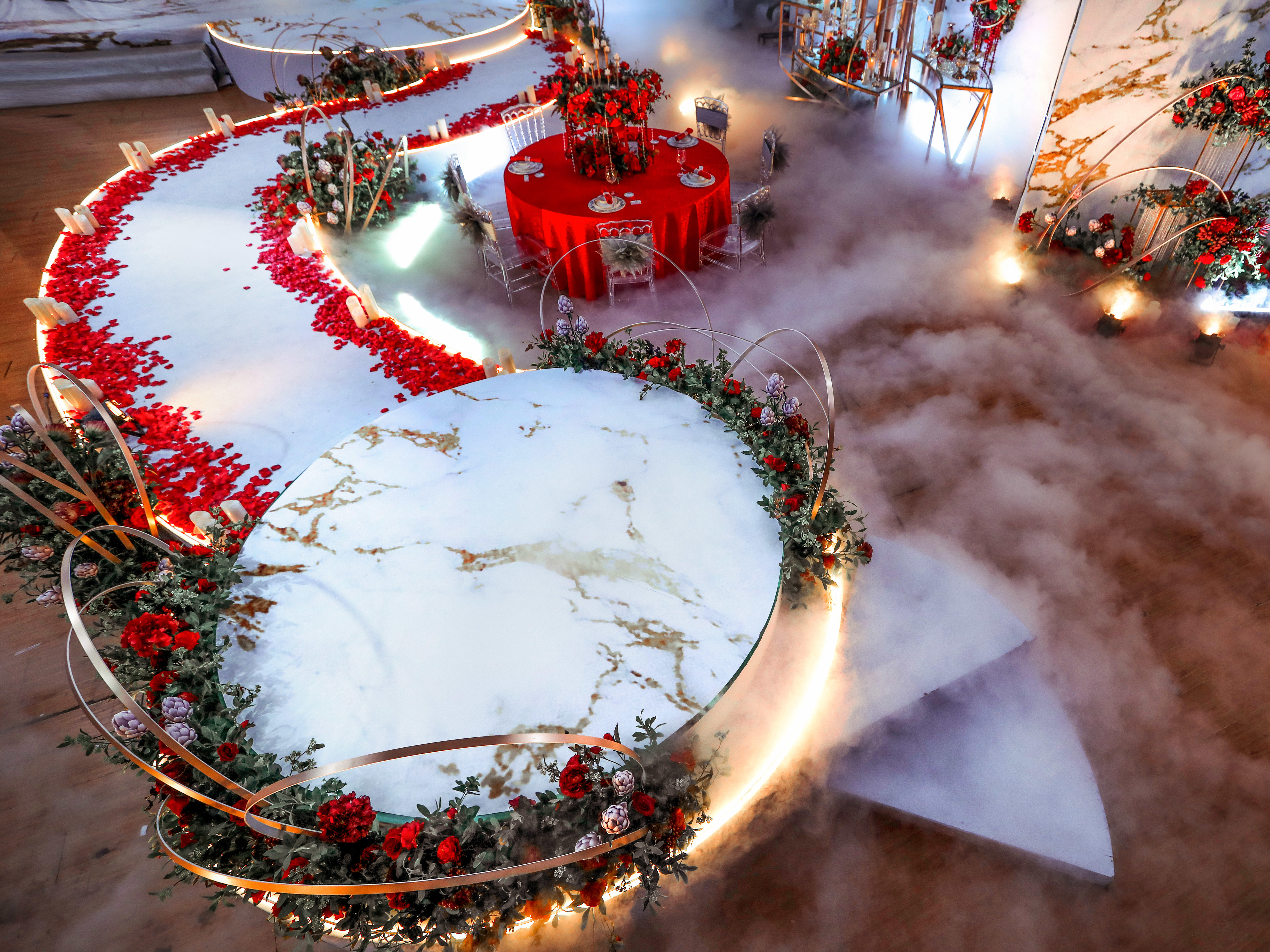 麦瑞优婚礼设计-大理石金色