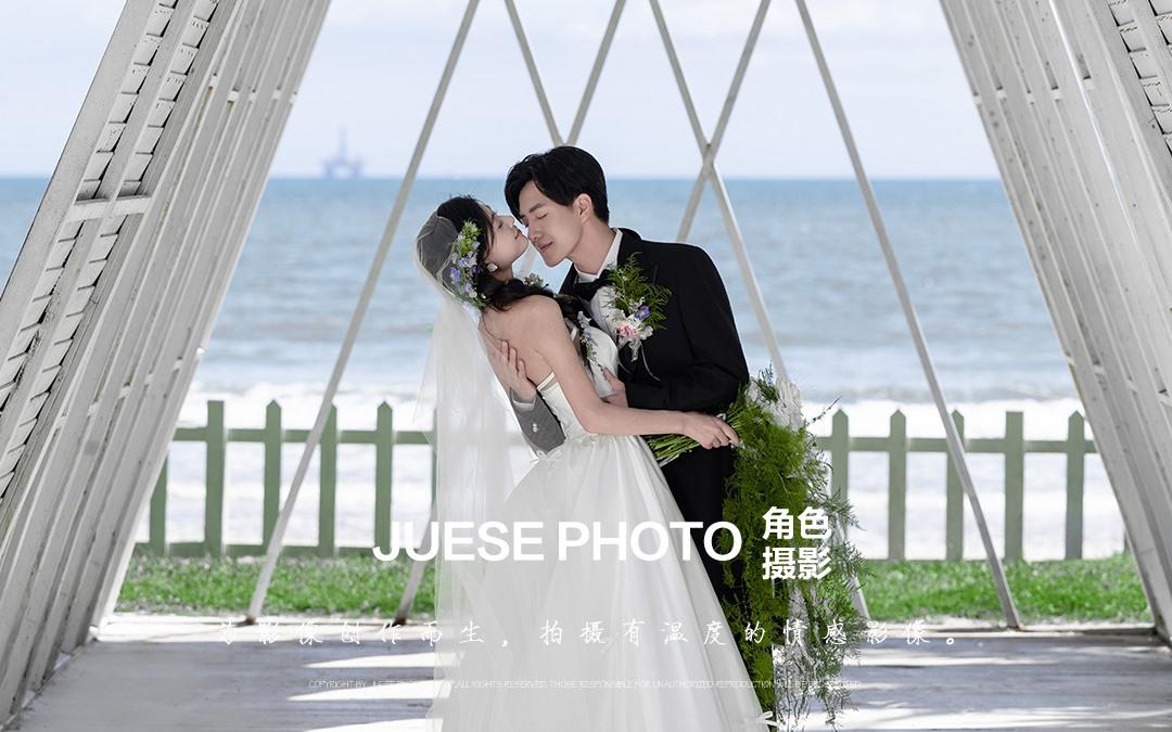 儀式感的海邊教堂婚紗照??浪漫到心里