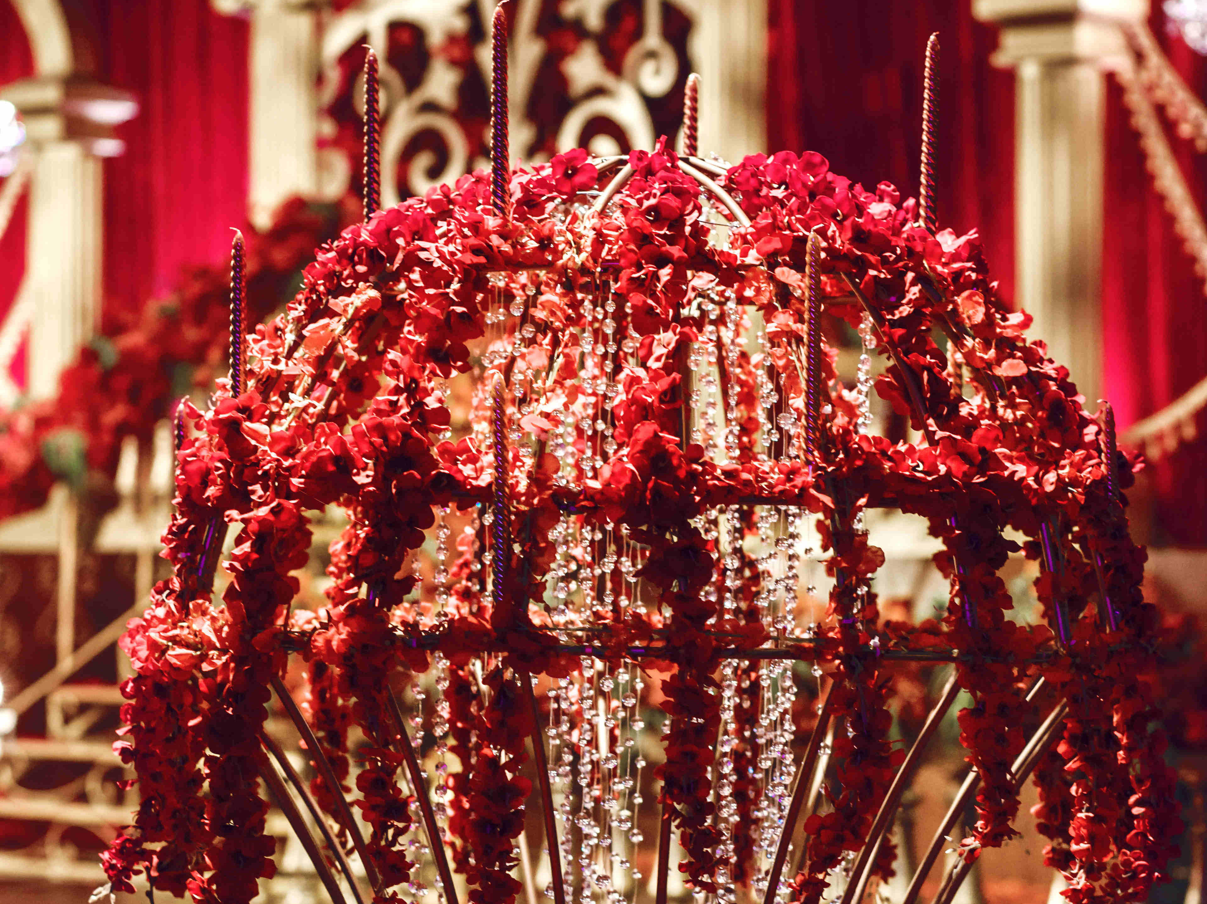 红金欧式婚礼大气高贵兰泽宴会设计