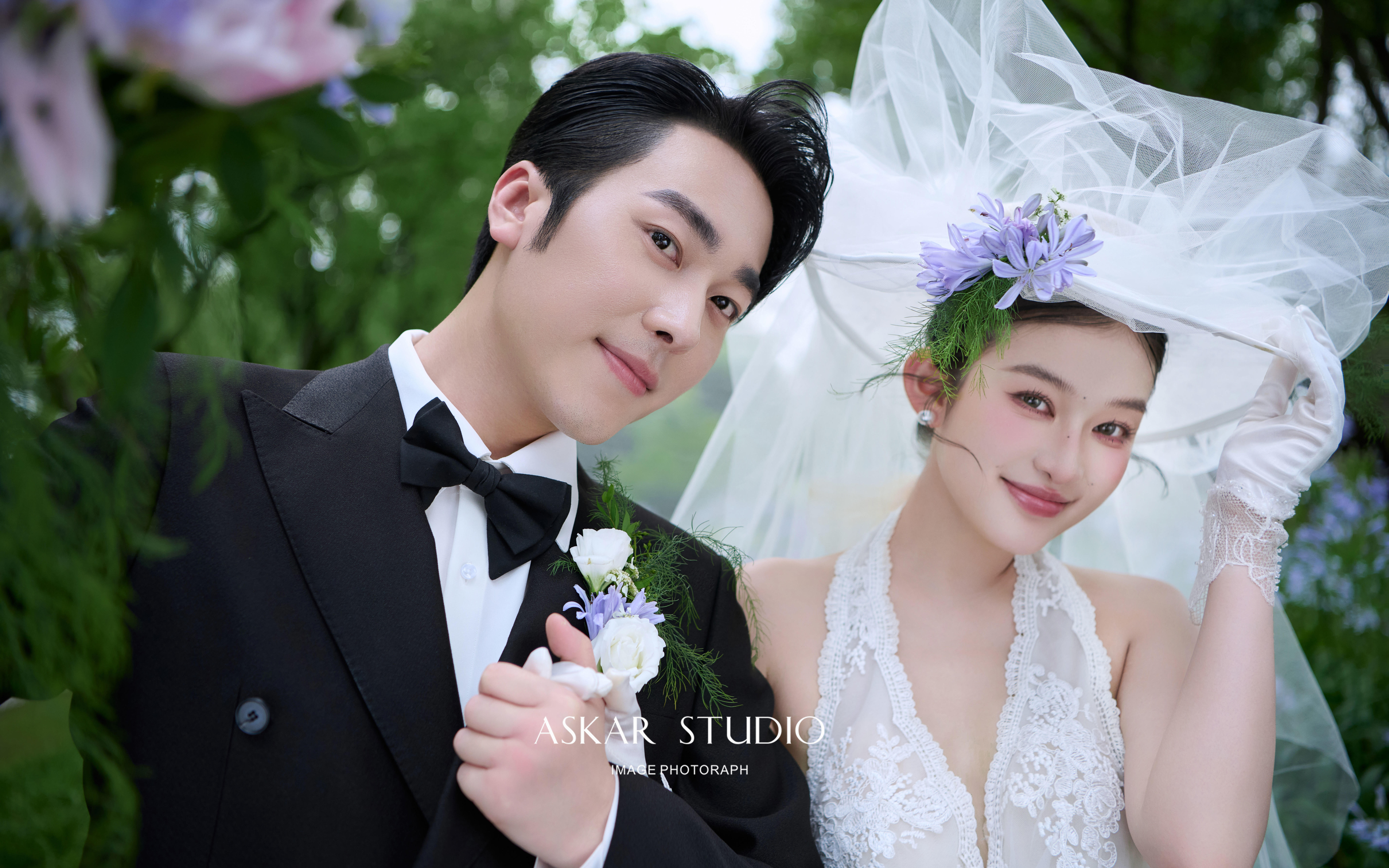 让人眼前一亮的法式草坪婚纱照🌷超绝氛围感