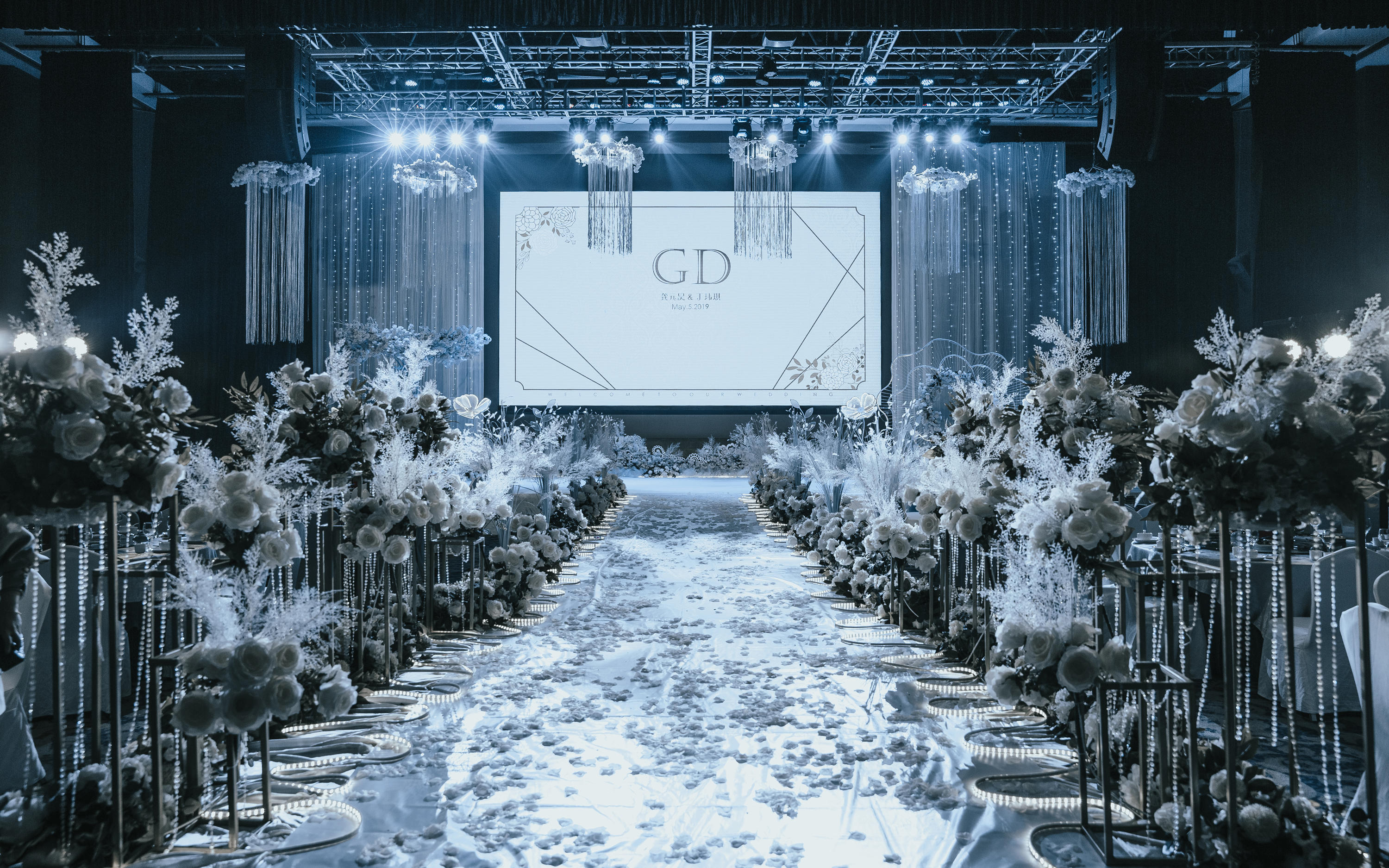 十堰金麒麟婚礼|清新梦幻香槟色婚礼 武当国际酒店