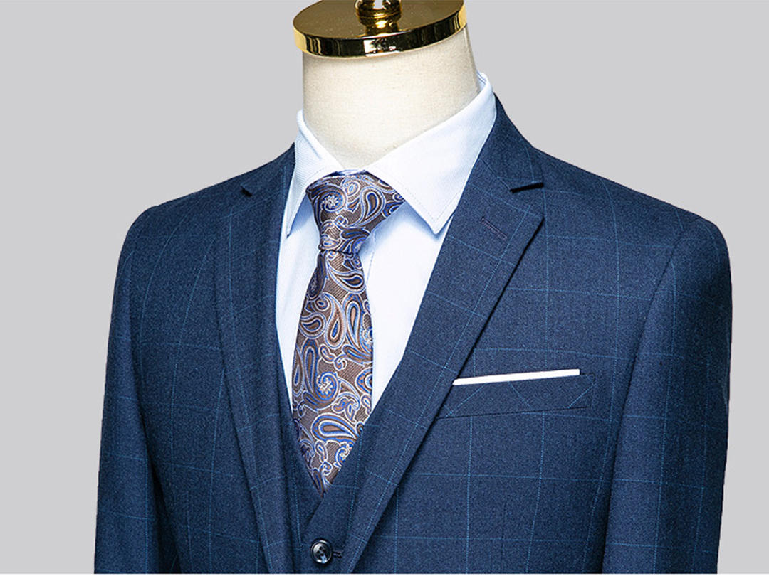 【结婚/商务】英格兰进口面料男士西服定制9件套 