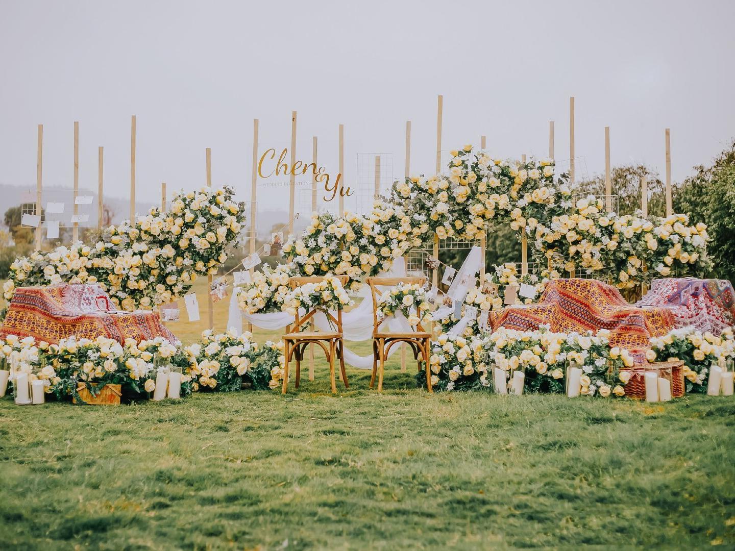 爆款韩式 草坪     婚礼