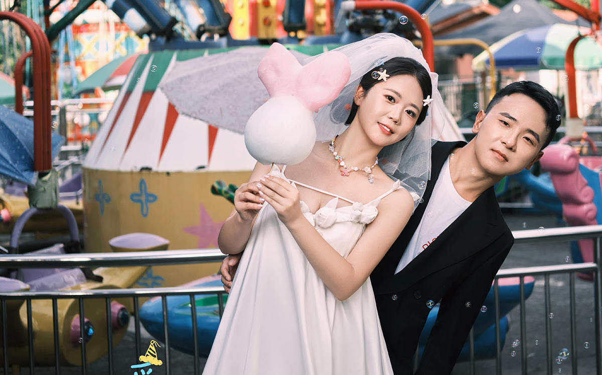林宥嘉同款乐园婚纱照客片 陈先生❤封女士
