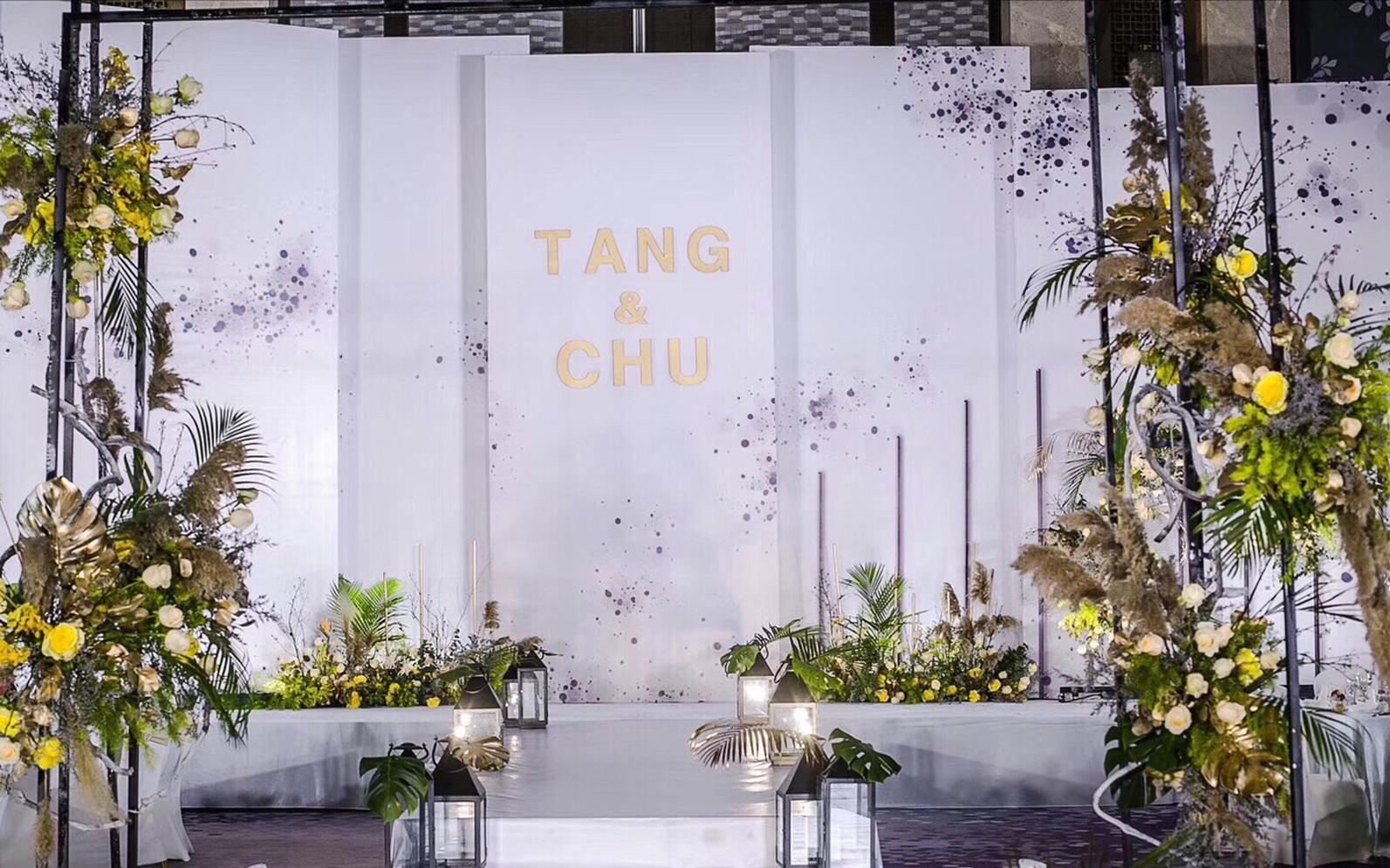 77婚礼/ 极简风婚礼 花艺设计效果满分