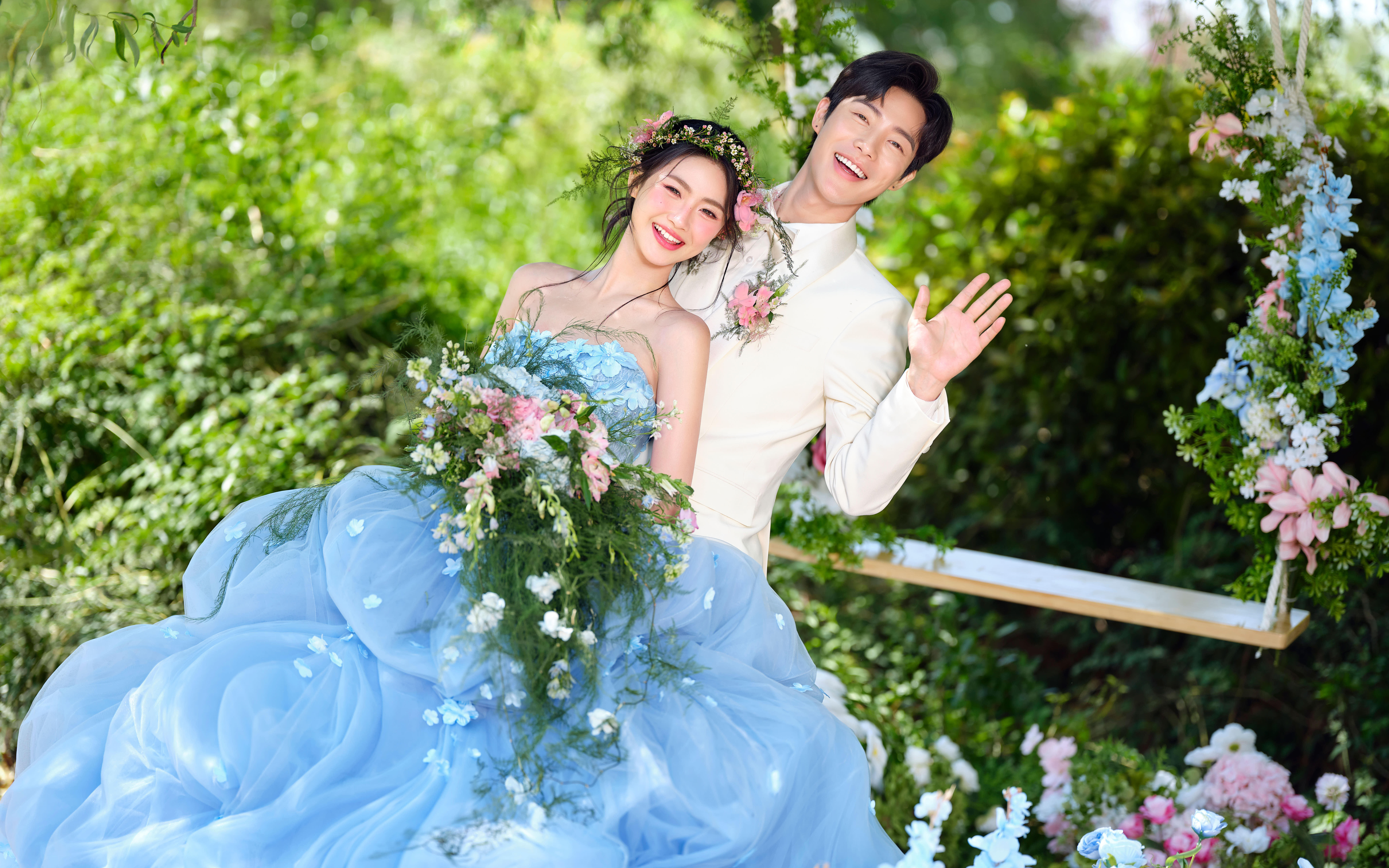 氧气森系婚纱照