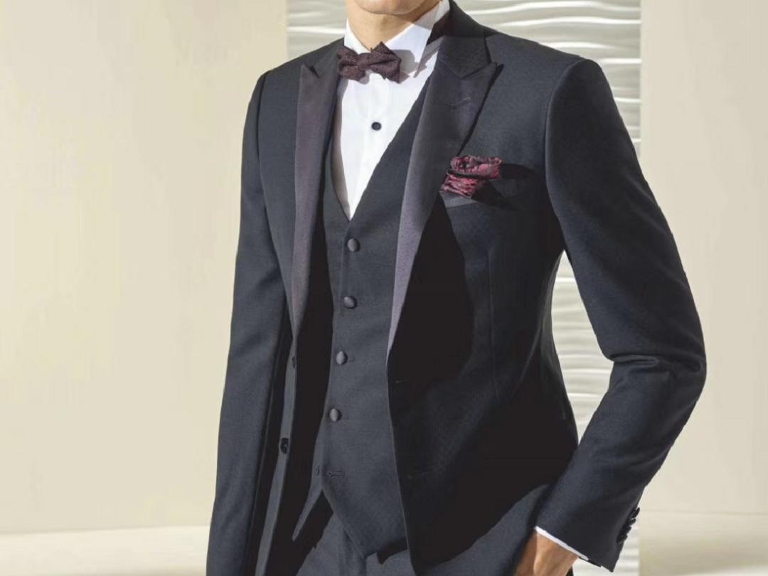 【从头到脚】新郎定制西服+领带+衬衫+皮鞋