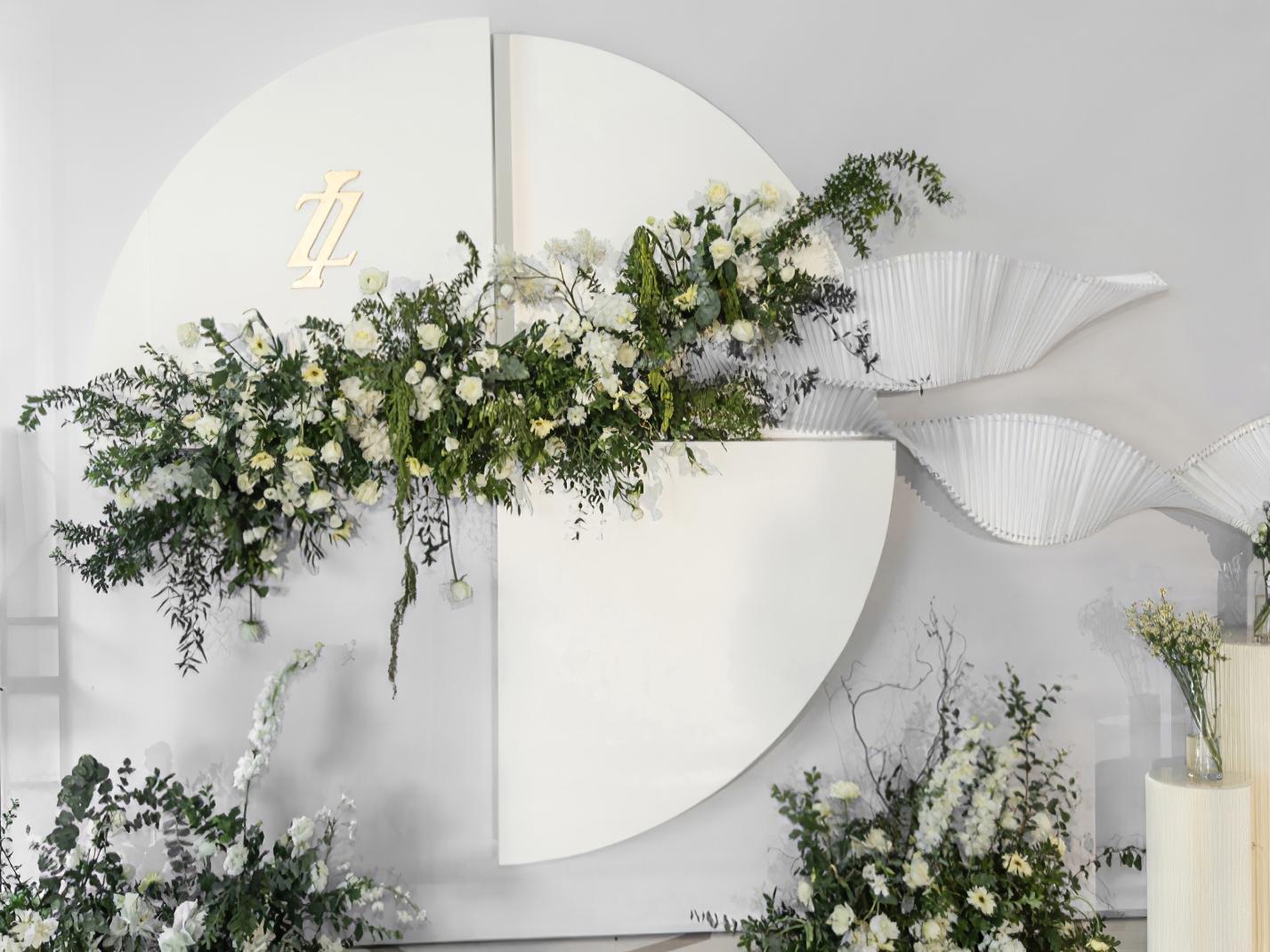 【爆款白绿清新】全真绿植+全程跟踪服务