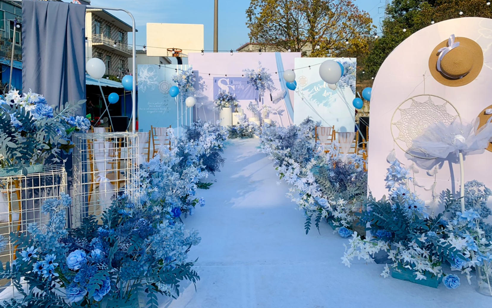  【维纳斯鲜花婚庆】蓝色气球