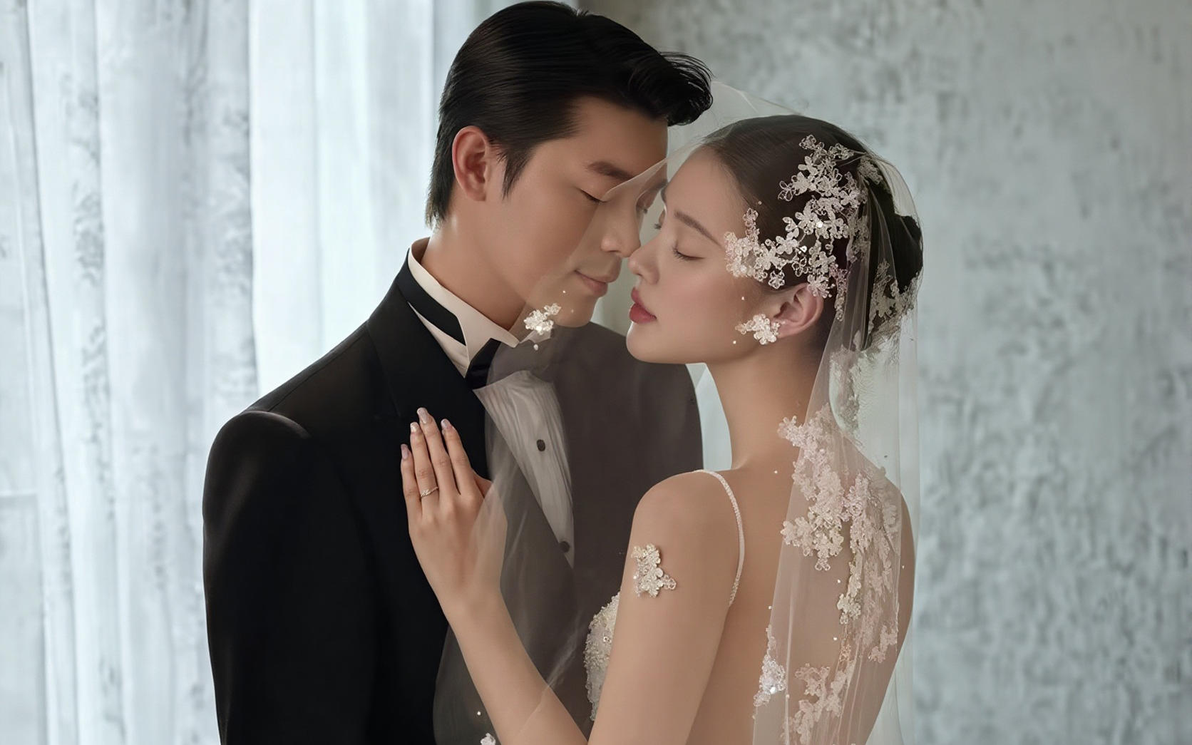 超质感的油画婚纱照