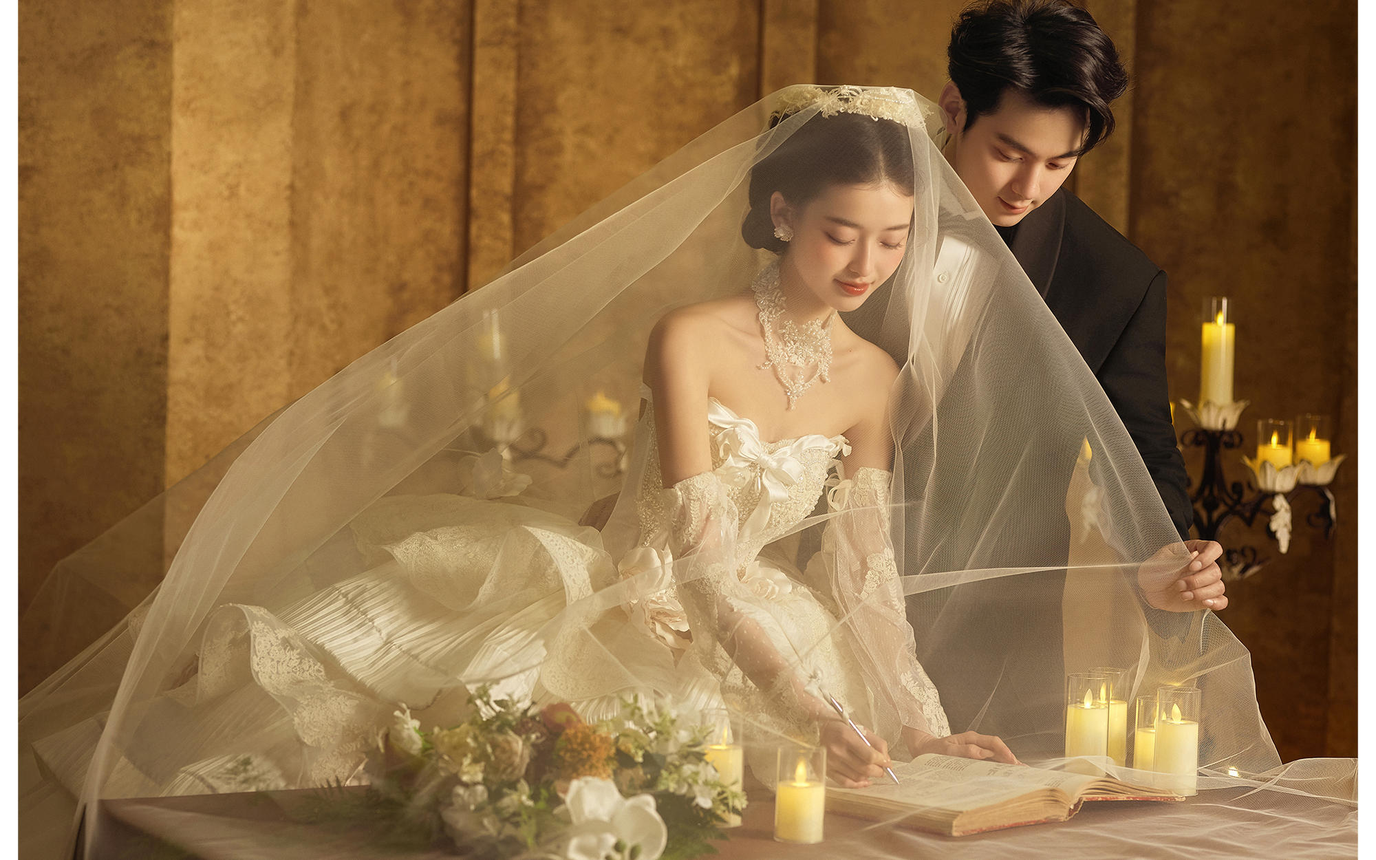 火爆全网的安妮公主婚纱照（安妮公主）