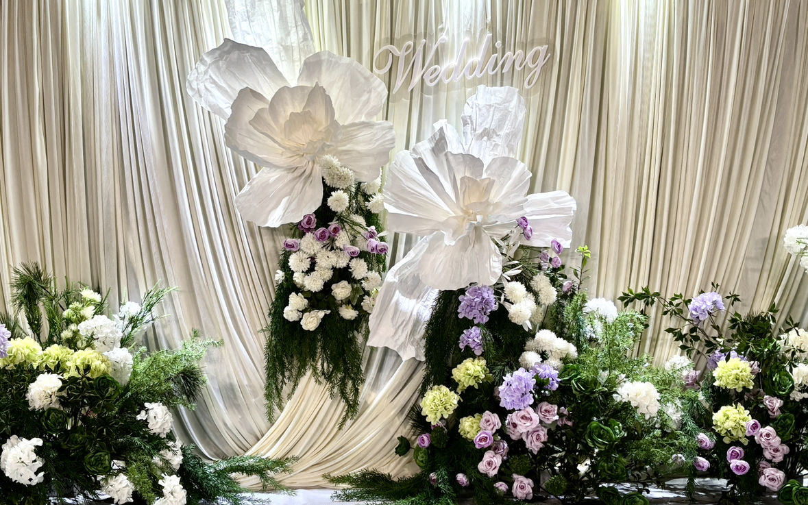 幔布装饰婚宴布置经济又出片