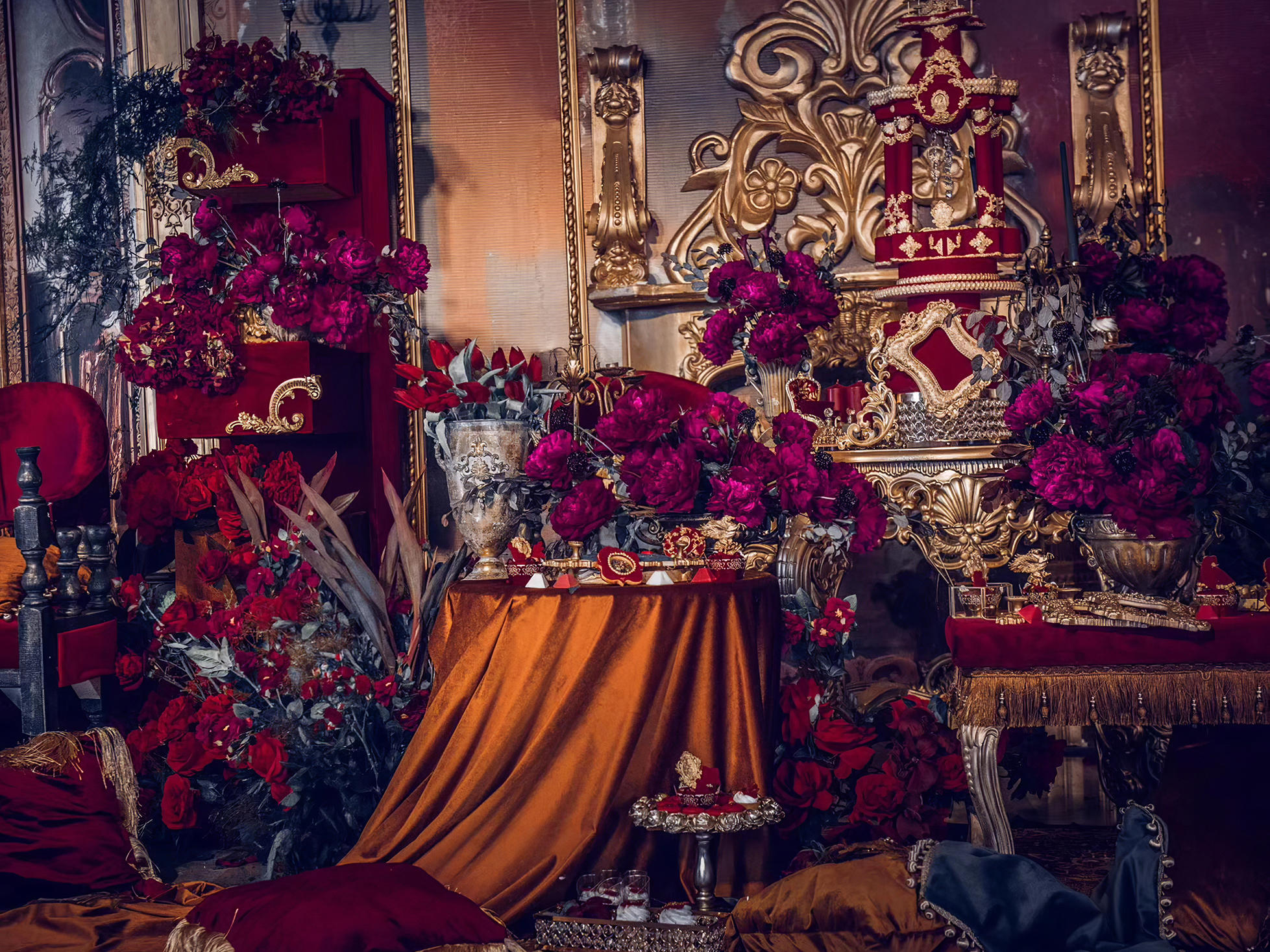 红金古典花纹|复古个性婚礼