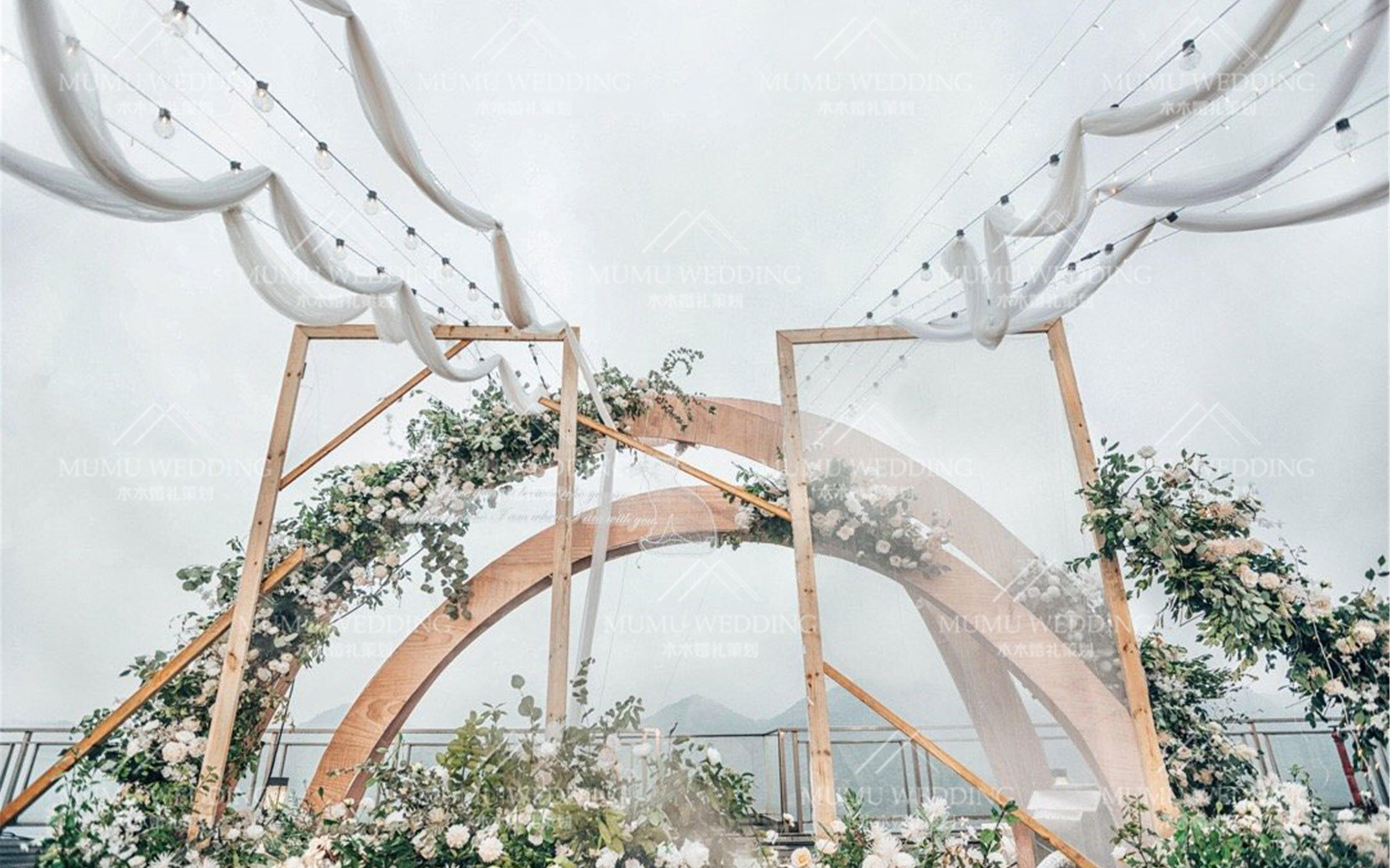 《Heather》白色系清新户外婚礼